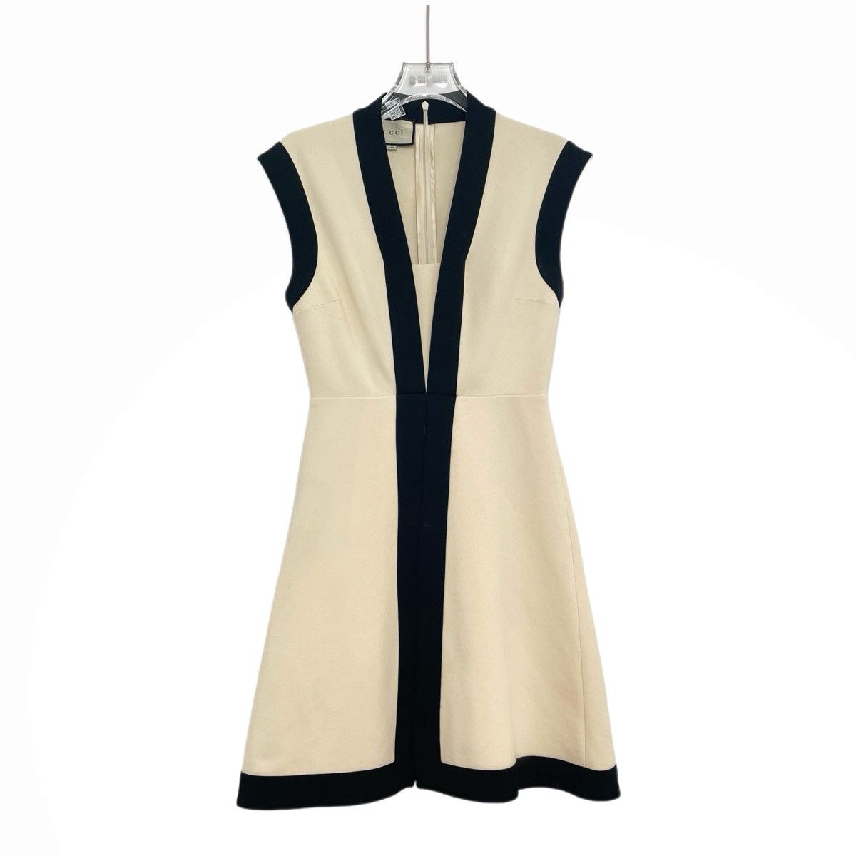 Gucci Gucci Panda Trim Sleeveless Dress K26WX Size M / US 6-8 / IT 42-44 - 1 Thumbnail