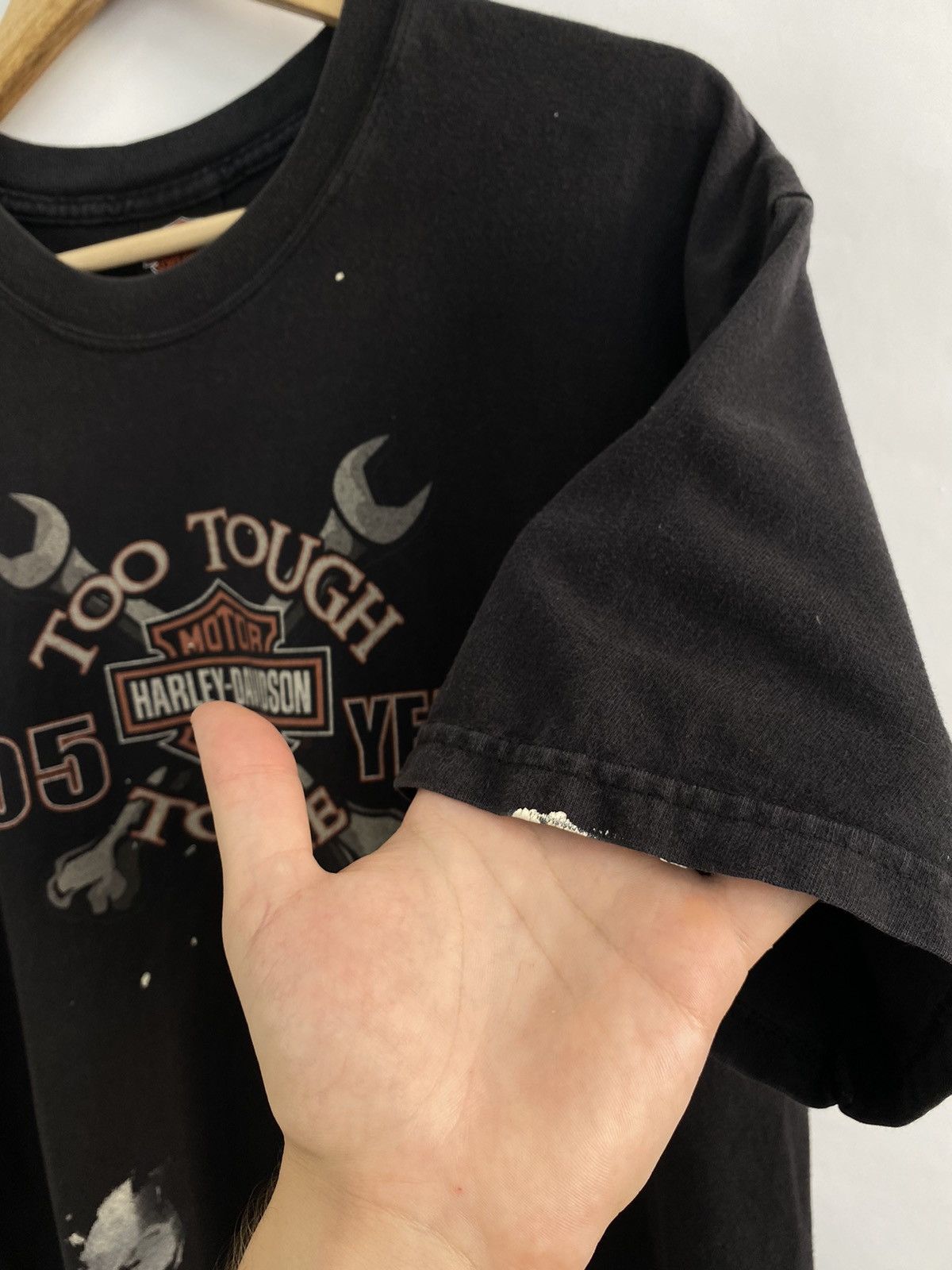 Harley Davidson 🇺🇸 Vintage 90s Harley Davidson Faded 105 Years Choppers Tee Size US XL / EU 56 / 4 - 11 Thumbnail