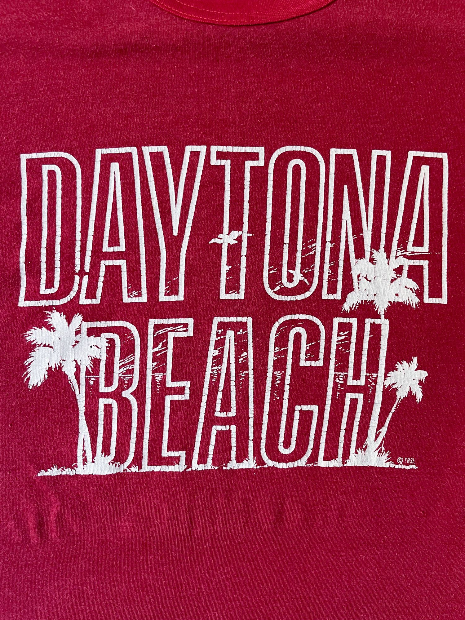 Vintage 80s Single Stitch Faded 'Daytona Beach' T-Shirt Size US L / EU 52-54 / 3 - 1 Thumbnail