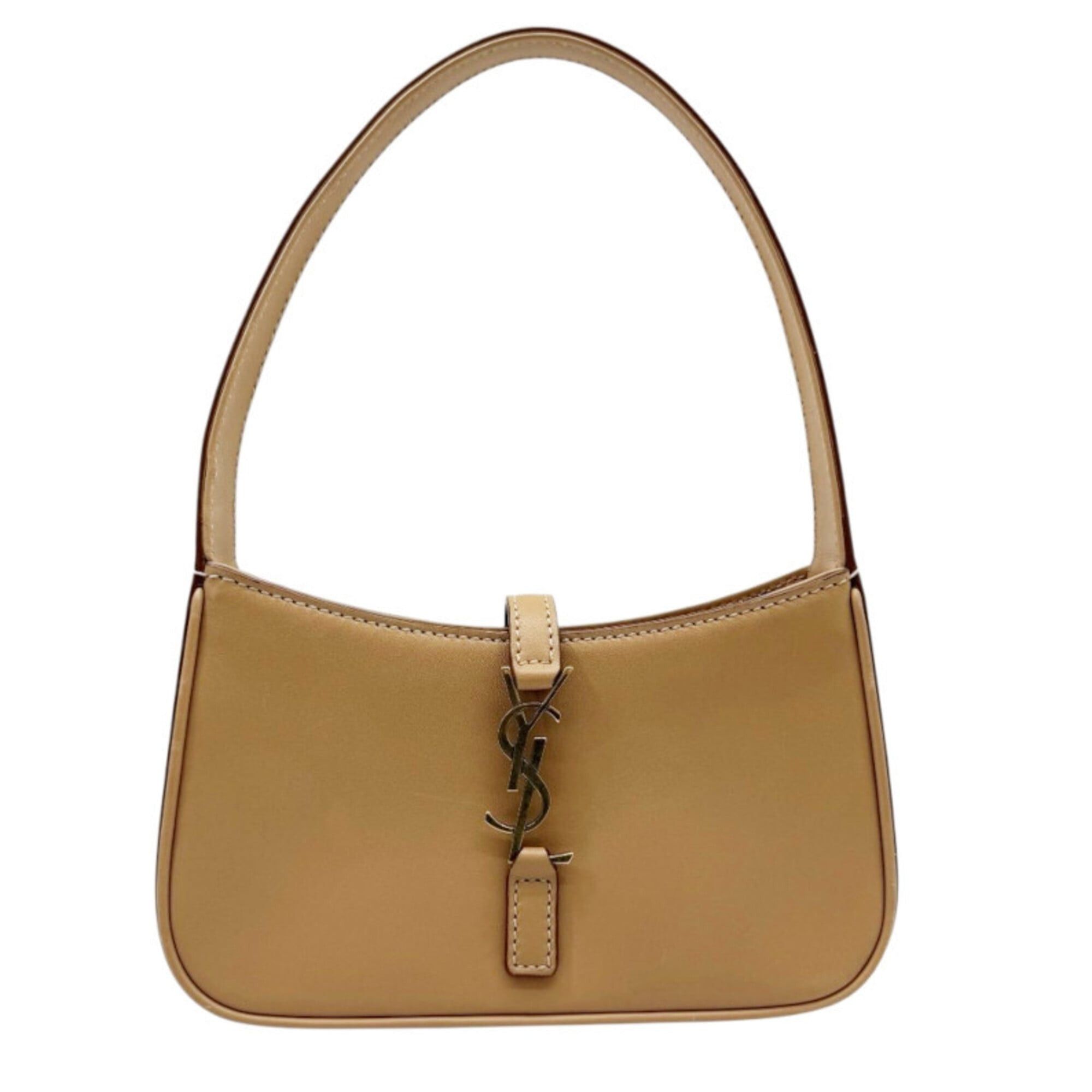 Saint Laurent Paris YVES SAINT LAURENT Le Sancassette Mini Leather Beige 710318 YSL Handbag for Women Size ONE SIZE - 1 Thumbnail