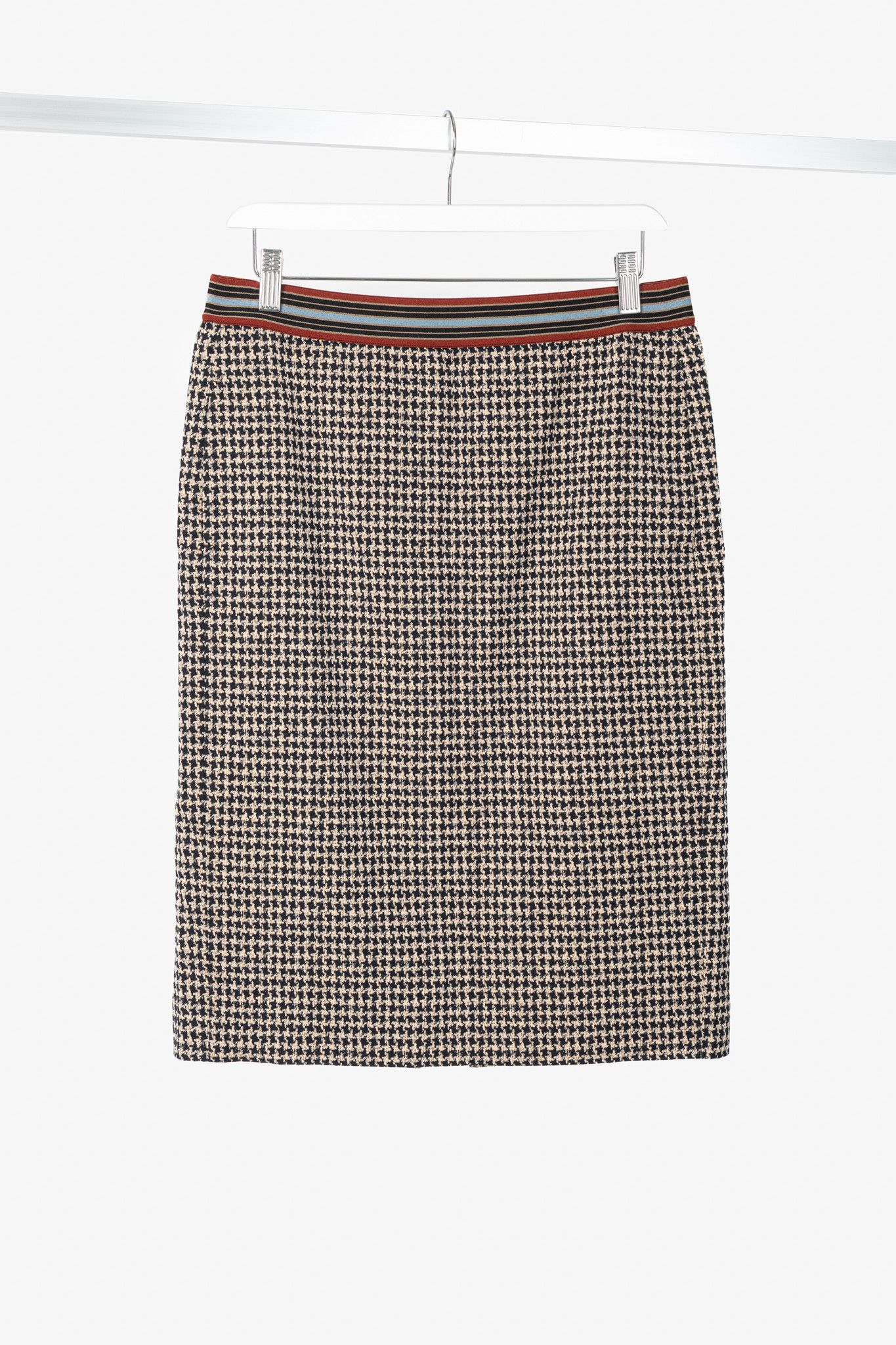 Luisa Cerano Luisa Cerano Houndstooth Checked Pull-On Pencil Skirt Size 30" / US 8 / IT 44 - 1 Thumbnail