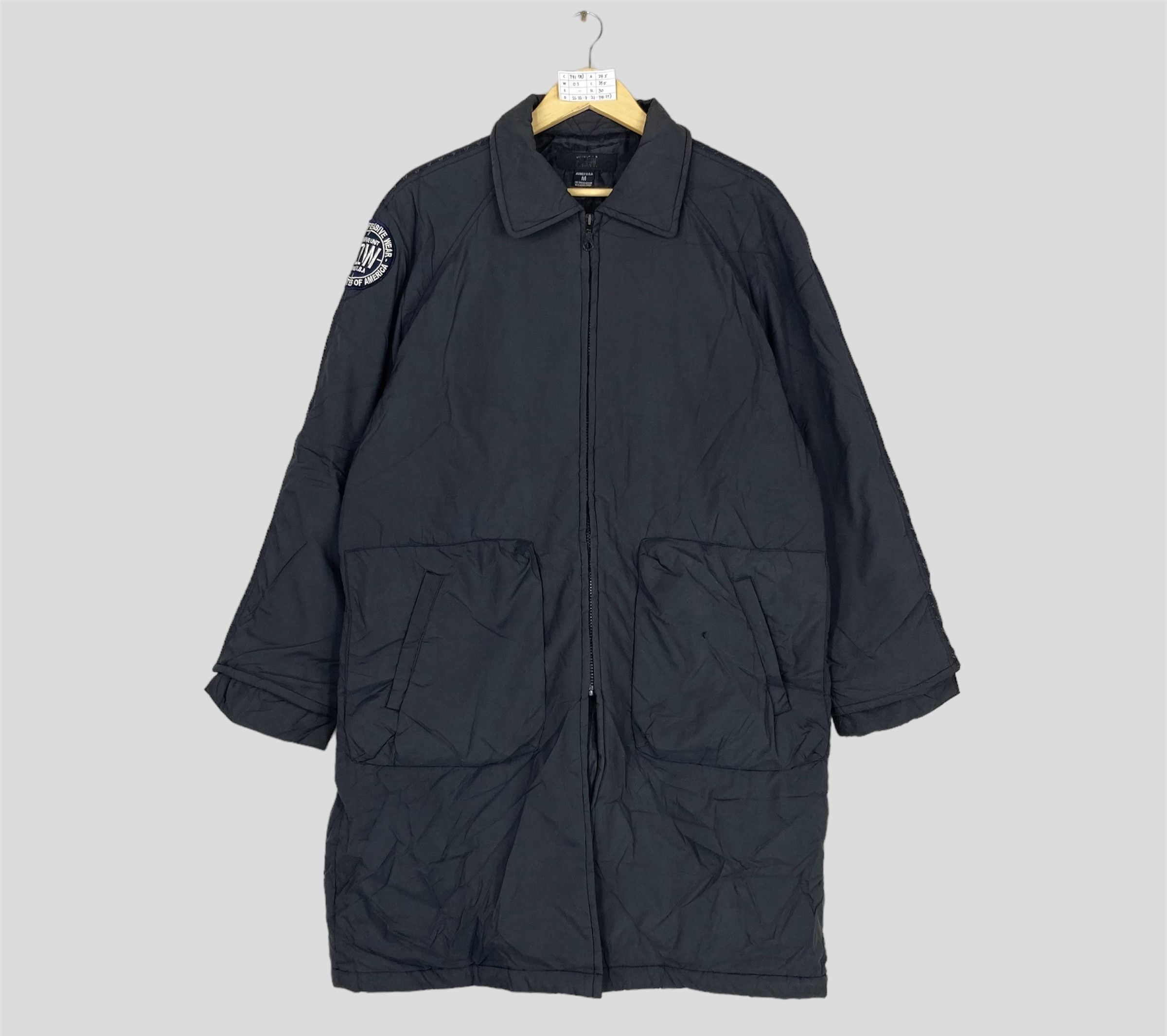 Avirex Vintage AVIREX USA Black Trench Coat Parka Jacket Size US M / EU 48-50 / 2 - 1 Thumbnail