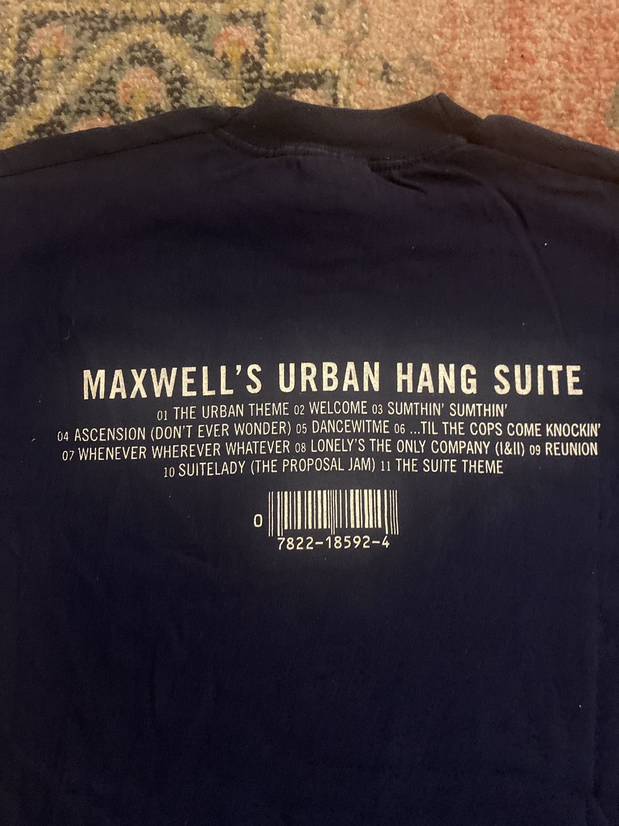 image of Rap Tees x Vintage 1995 Maxwell Urban Suites Album Promo T Shirt in Black, Men's (Size Small)