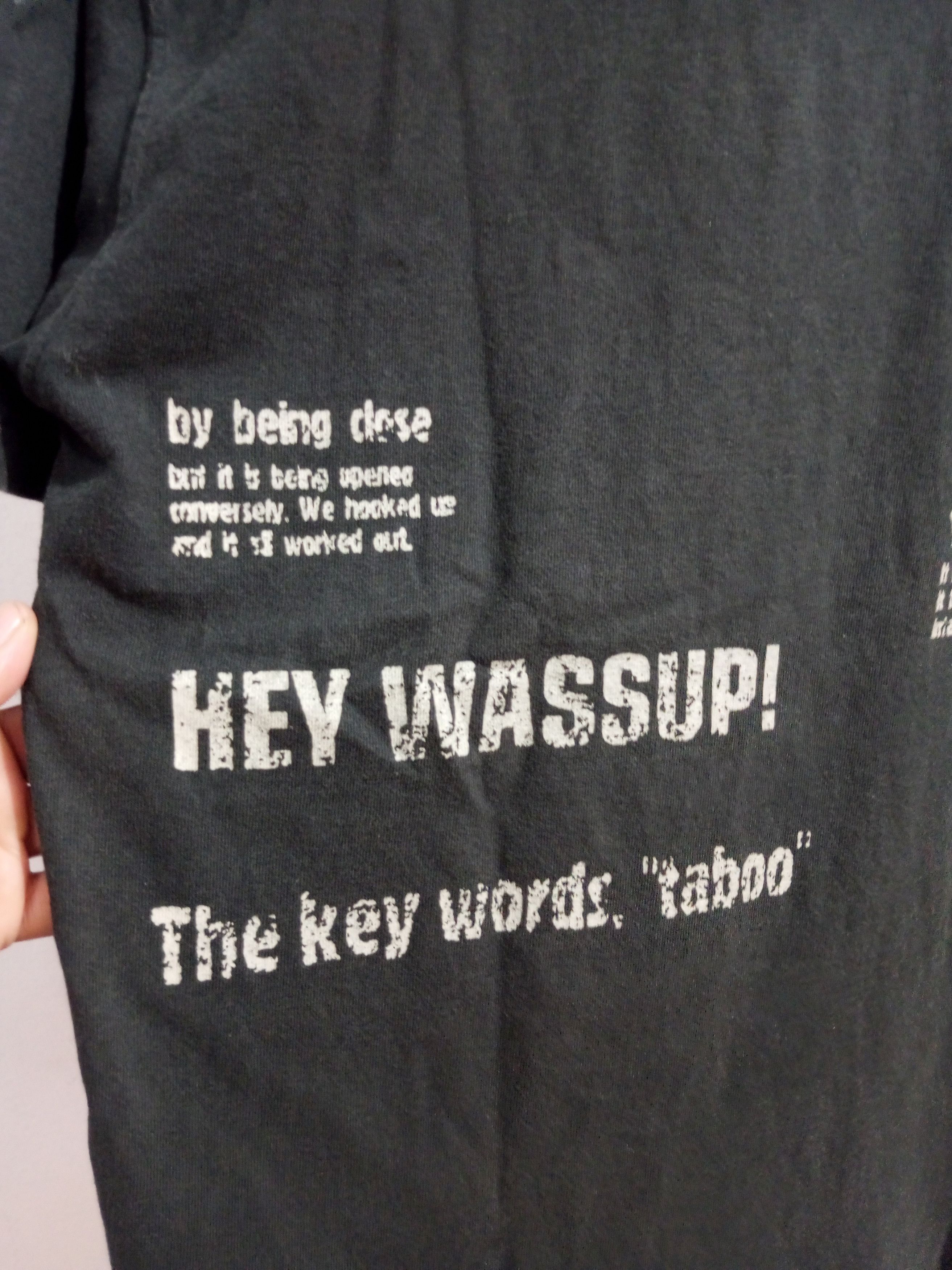 20471120 Vintage sold out poem over print sun fadded tee Size US M / EU 48-50 / 2 - 9 Thumbnail