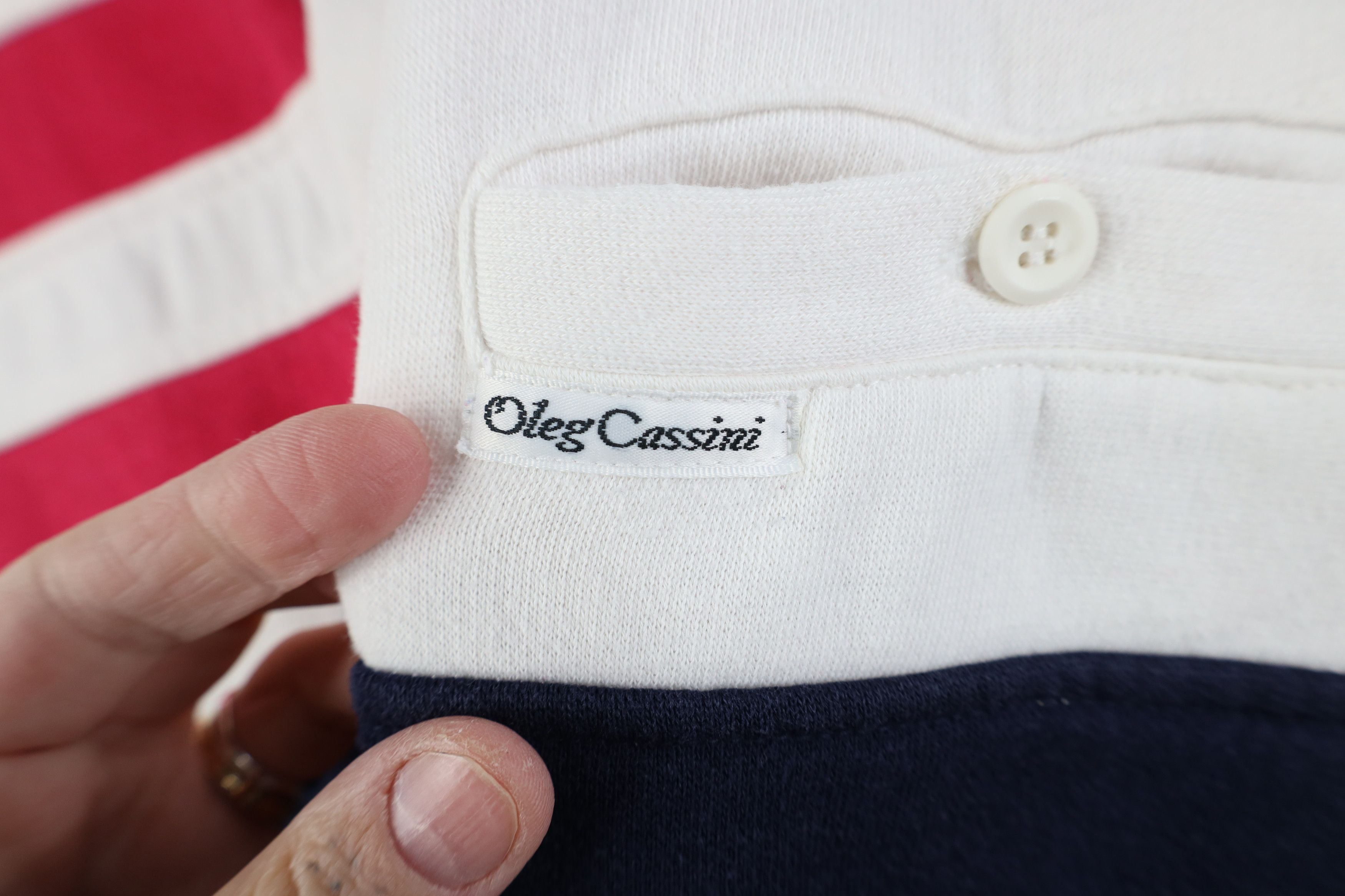 Vintage Vintage 80s 90s Oleg Cassini Collared Pullover Sweatshirt Size US M / EU 48-50 / 2 - 8 Thumbnail