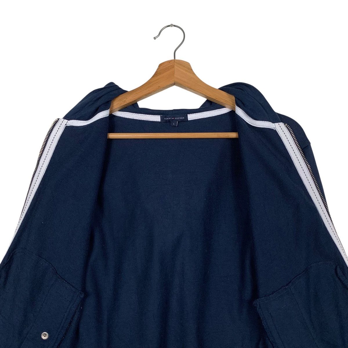 Tommy Hilfiger TOMMY HILFIGER 3q Sleeve Zipper Hoodies #1692-C75 Size S / US 4 / IT 40 - 14 Thumbnail