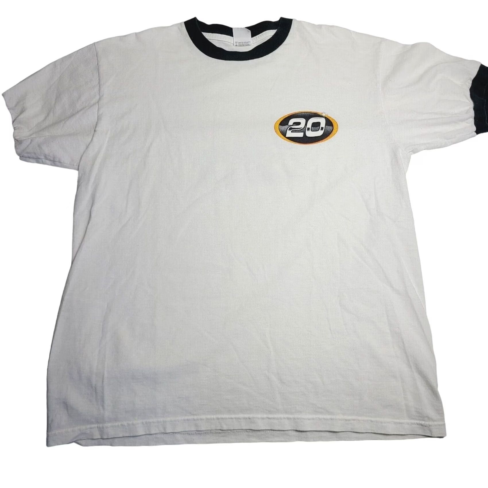 Anvil VINTAGE Tony Stewart Jeff Gordon Rival T-Shirt Y2K #14 Anvil Size Large White Men Short Sleeve Crew Neck Size US L / EU 52-54 / 3 - 3 Thumbnail