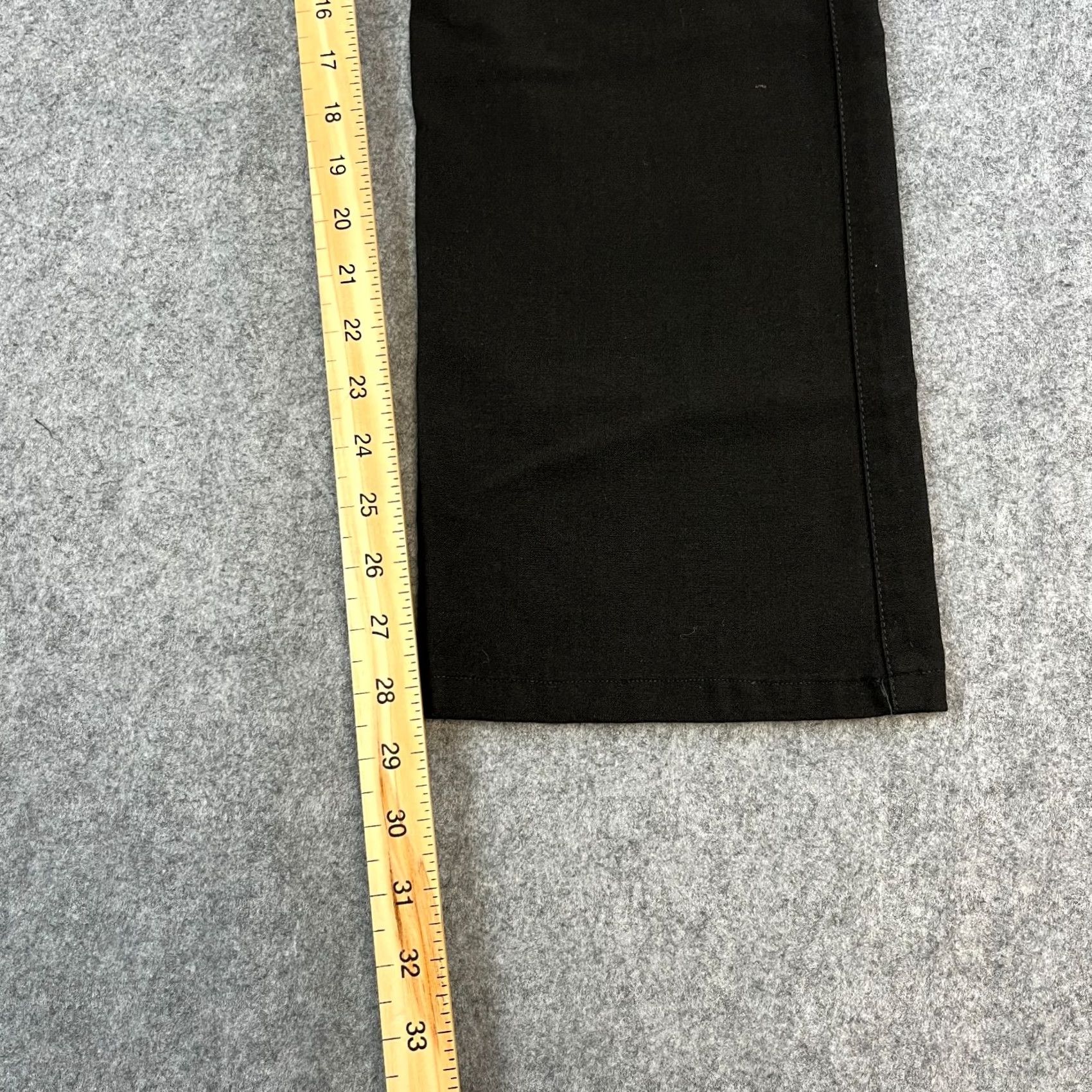 Armani Armani Chino Trousers Womens 10 Black Straight Rise Mid 8.5-10.5in Vintage Italy Casual Workwear Size 32" / US 10 / IT 46 - 4 Thumbnail