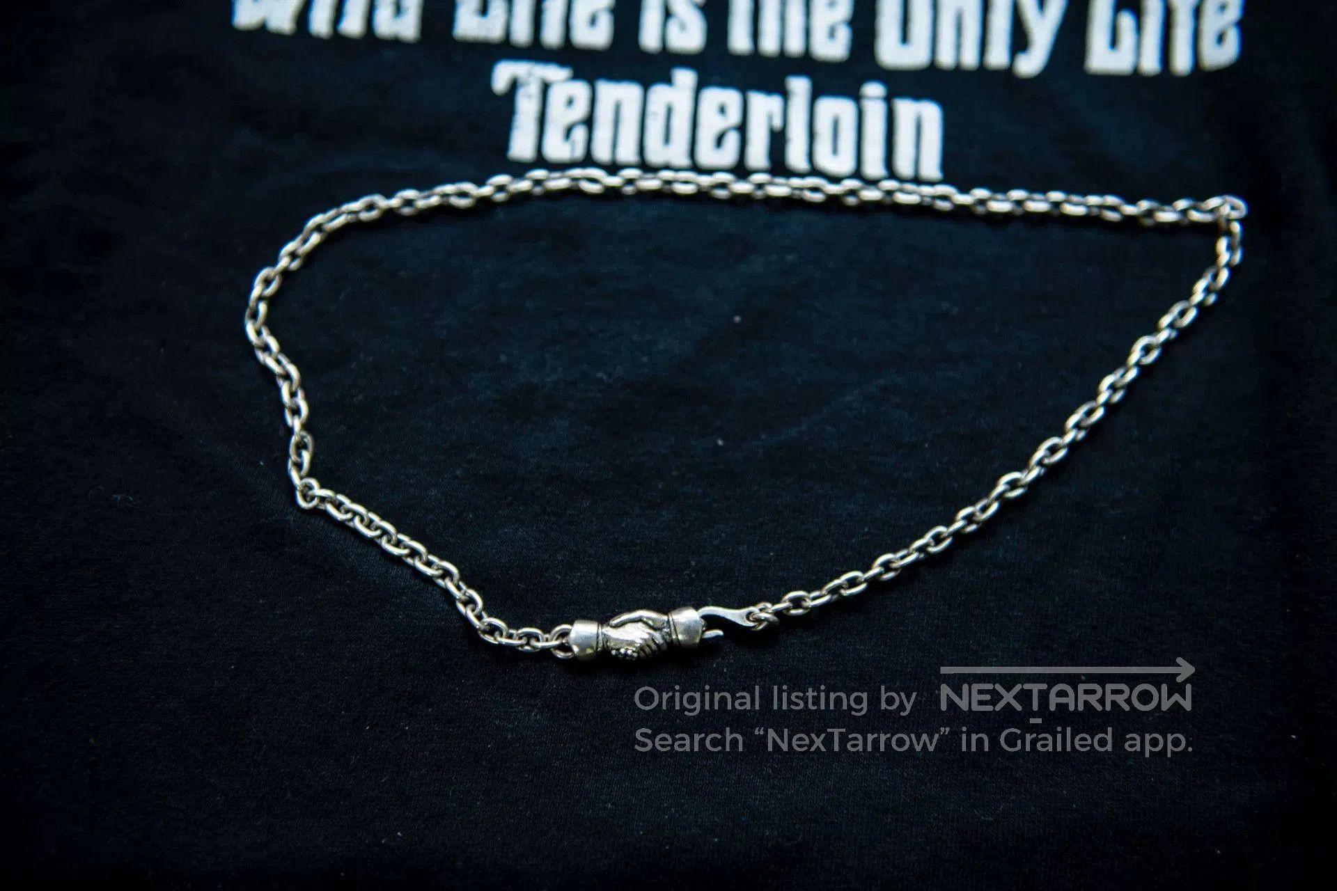 Other Weirdo Handshake Necklace Silver Clasp. Size ONE SIZE - 1 Thumbnail