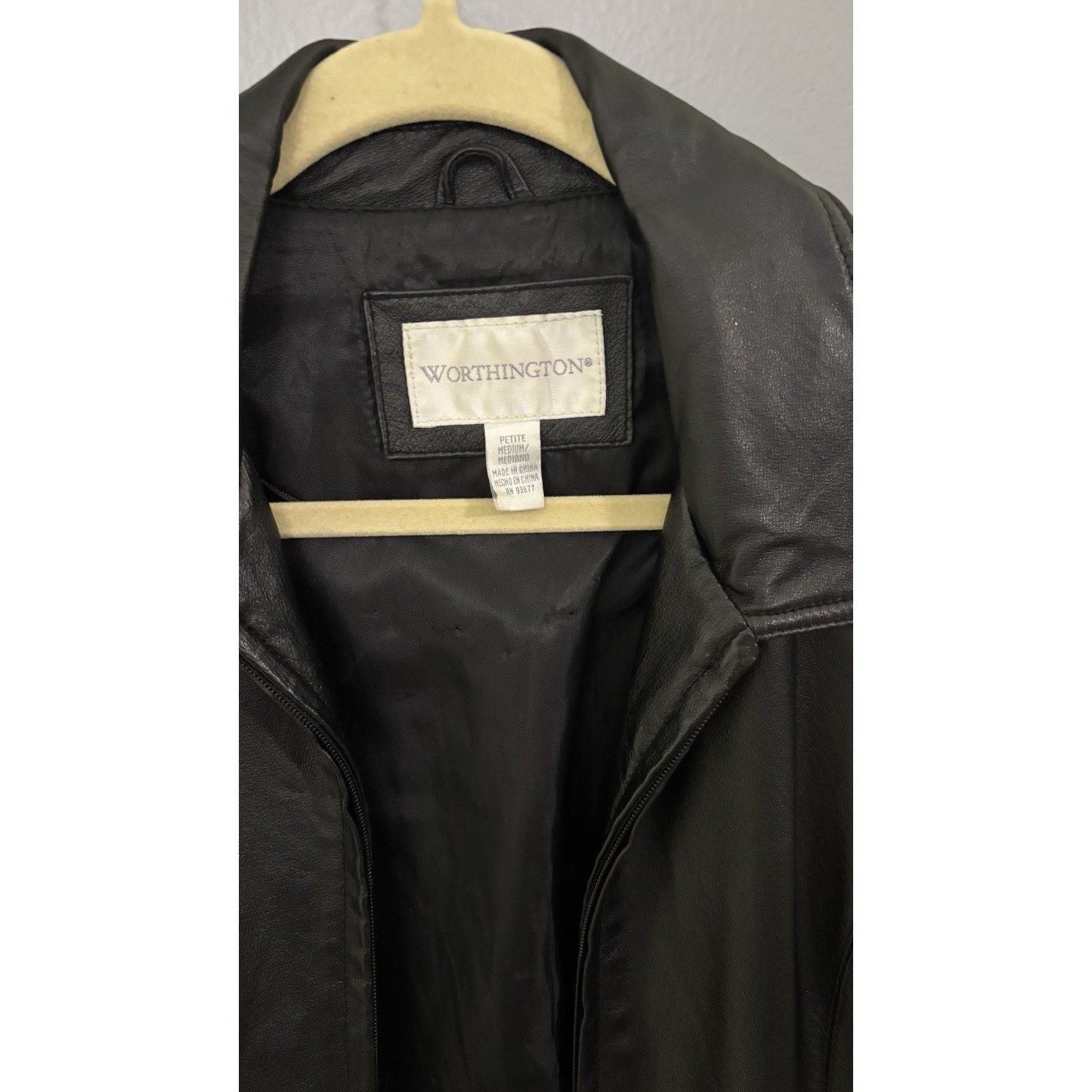 Worthington Worthington Black Lather Jacket Size M / US 6-8 / IT 42-44 - 2 Thumbnail