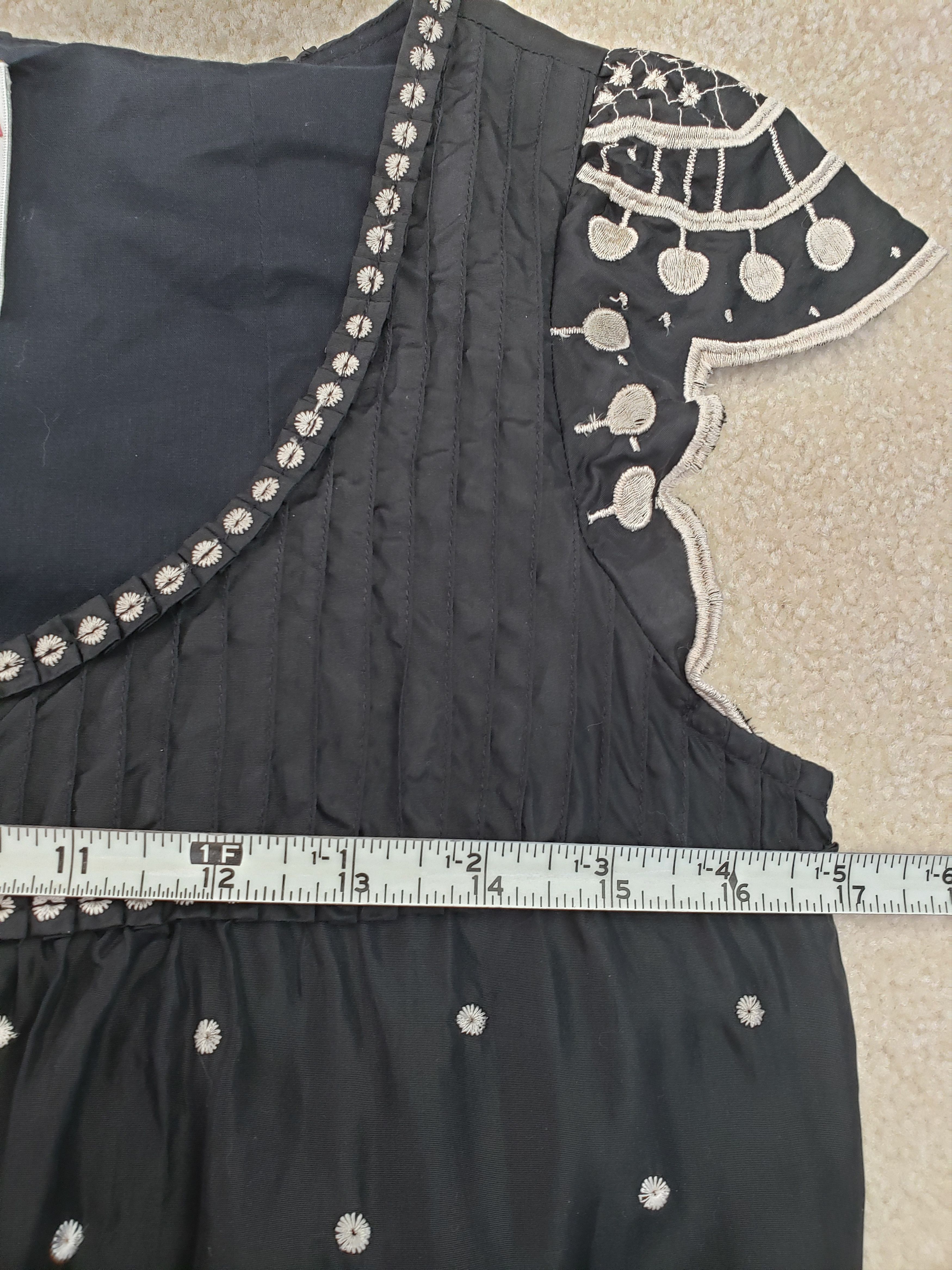 Anthropologie Yoana Baraschi Silk Embroidered Scalloped Hem Blouse Size S / US 4 / IT 40 - 5 Thumbnail