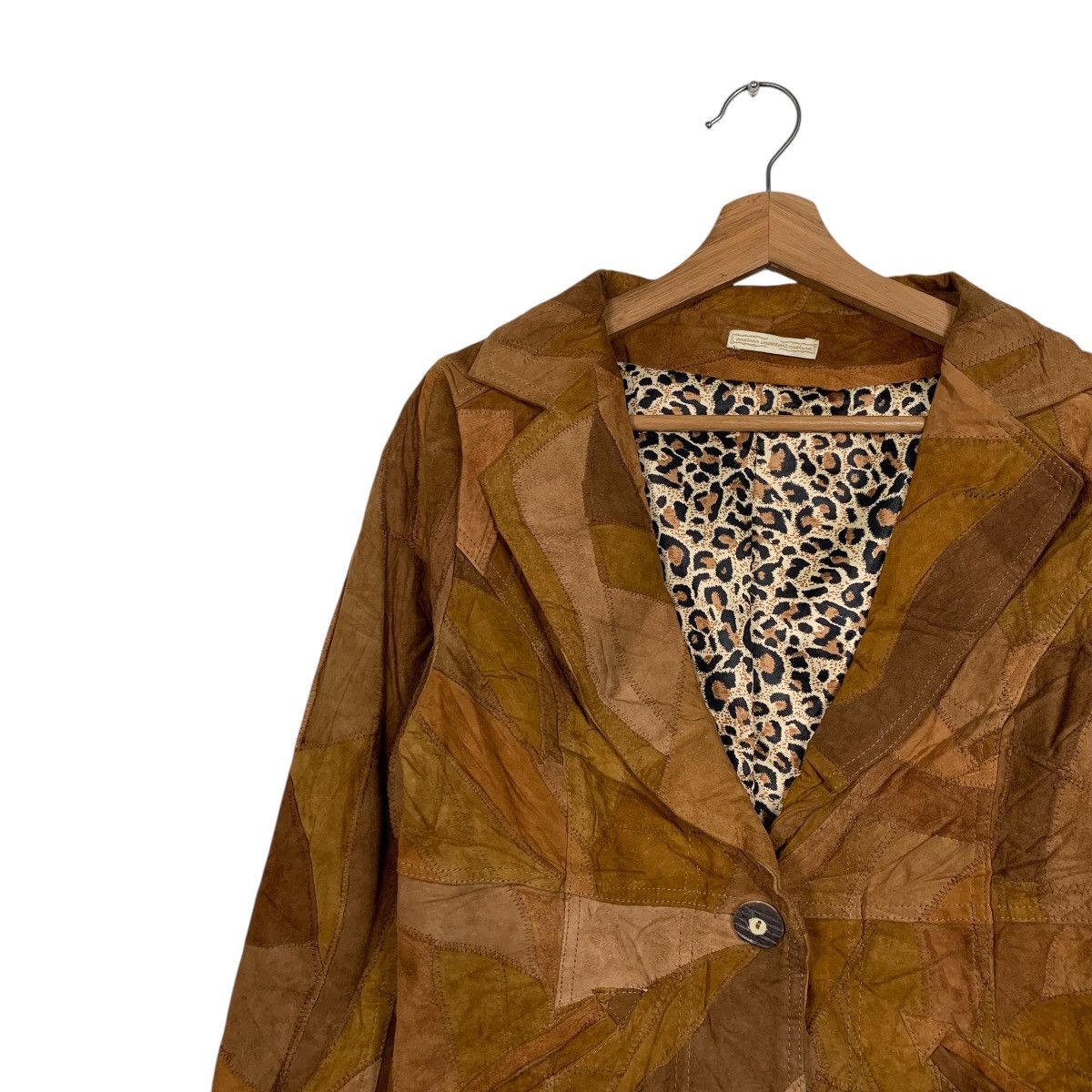 Japanese Brand Another Important Culture Geometric Design Leather Jacket Size M / US 6-8 / IT 42-44 - 6 Thumbnail