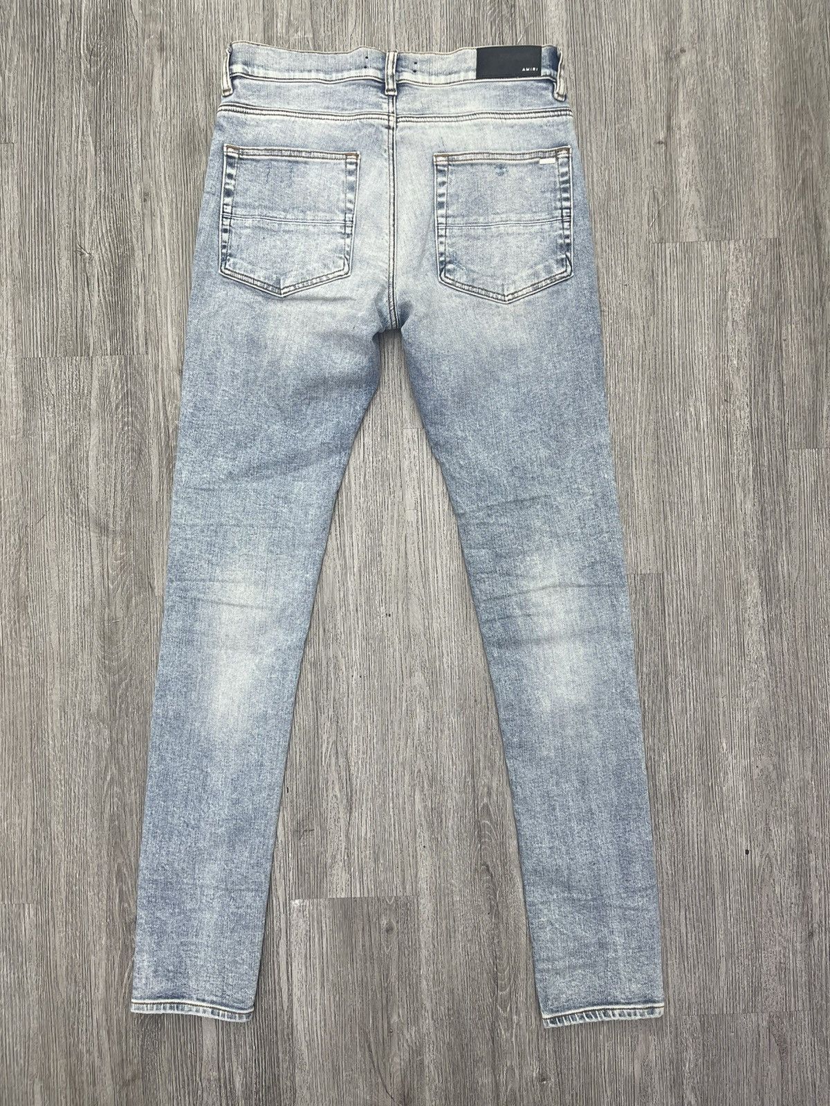 Amiri Amiri MX1 Light blue jean ( black parch) Size US 32 / EU 48 - 2 Thumbnail