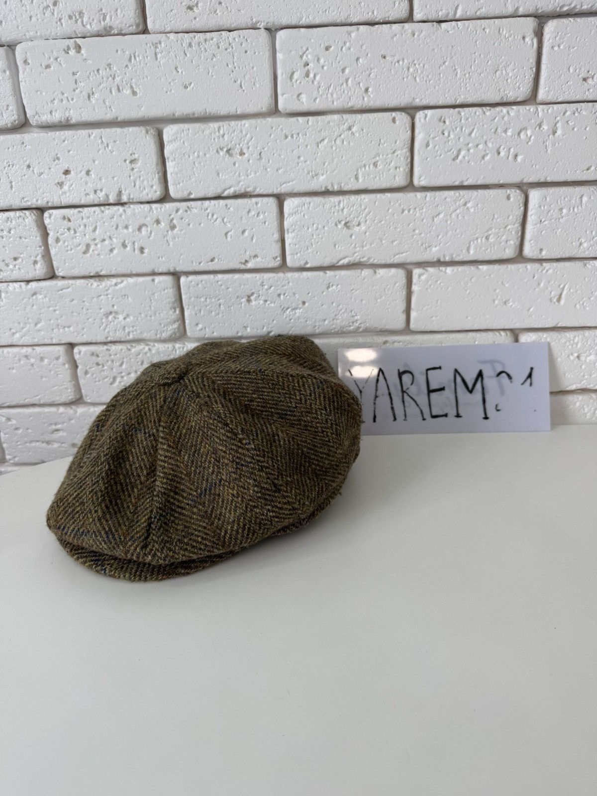 Vintage Harris Tweed vintage cap hat Size ONE SIZE - 1 Thumbnail