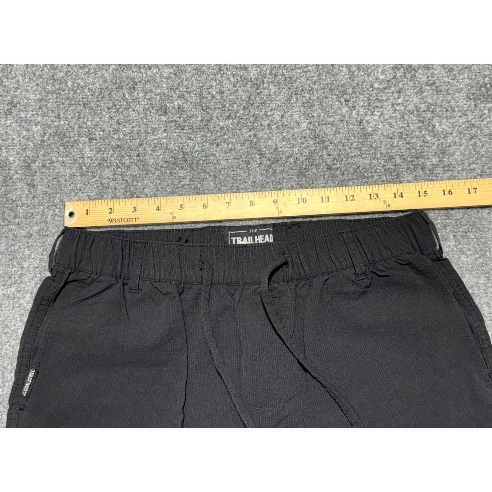 Vintage Colaatree Pants Mens Large Black The Trailhead Adventure Ripstop Hiking Outdoors Slim Tapered Nylon Front Flat Front Pockets Size US 33 - 7 Thumbnail