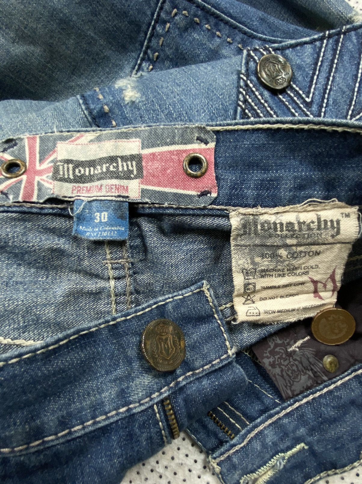 Hysteric Glamour × PPFM Extremely Patina Look Denim By Monarchy Jeans Size US 34 / EU 50 - 11 Thumbnail