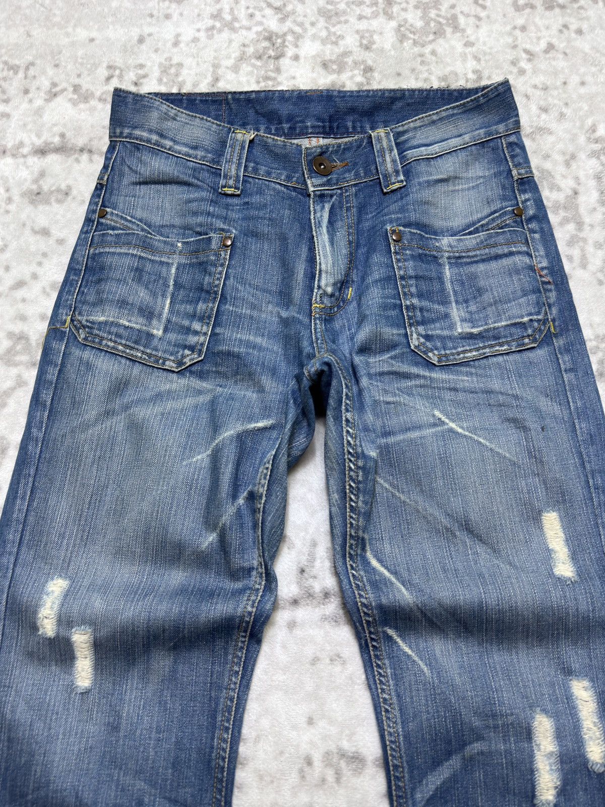 Japanese Brand Vintage Easy Rider Y2K Distressed Regular Fit Workwear Style Size US 30 / EU 46 - 3 Thumbnail