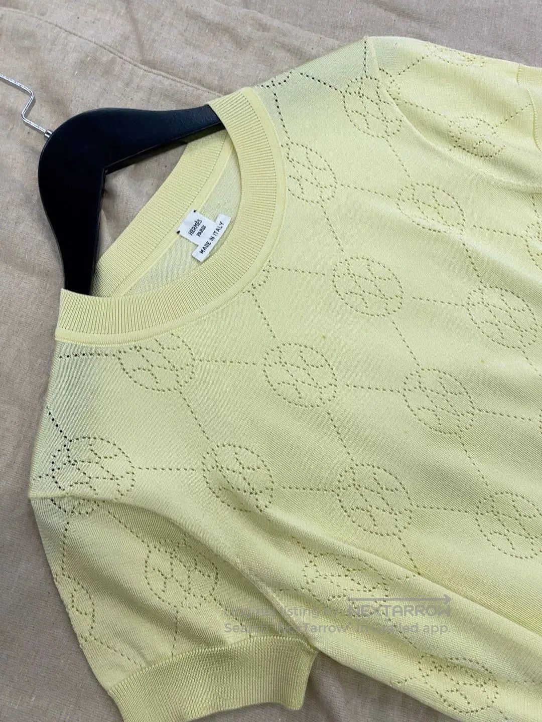 Hermes Hermès Yellow Knit Sweater. Size XS / US 0-2 / IT 36-38 - 5 Thumbnail