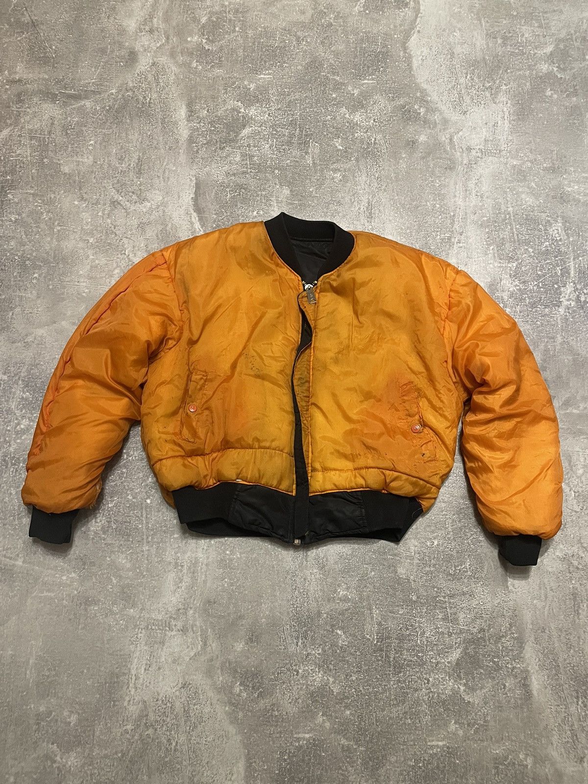 Alpha Industries Vintage 90's MA1 Flyer's Intermediate Bomber Jacket Size US L / EU 52-54 / 3 - 24 Thumbnail