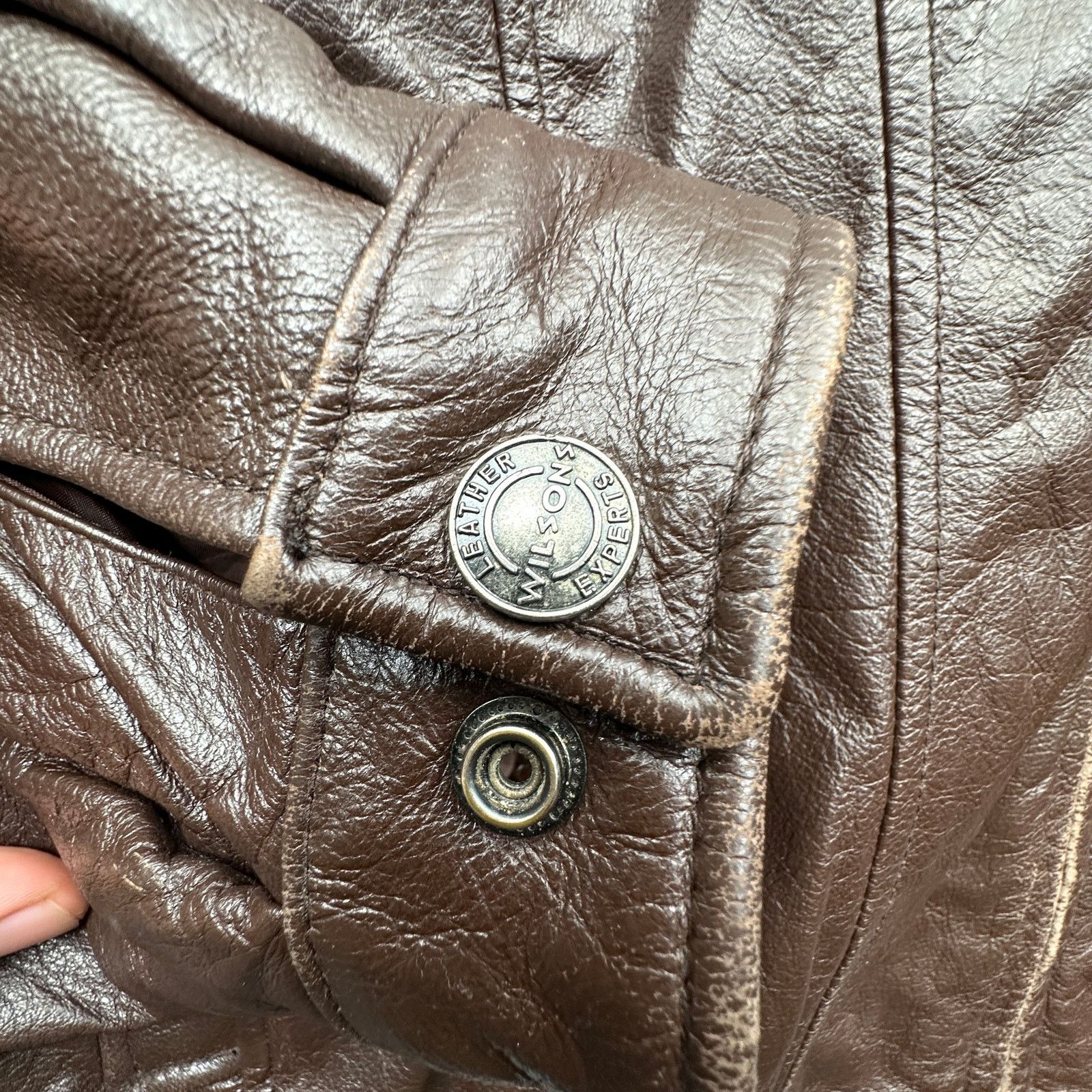 Wilsons Leather Wilsons Thinsulate Zip Jacket Mens Large Lined Brown Size US L / EU 52-54 / 3 - 7 Thumbnail