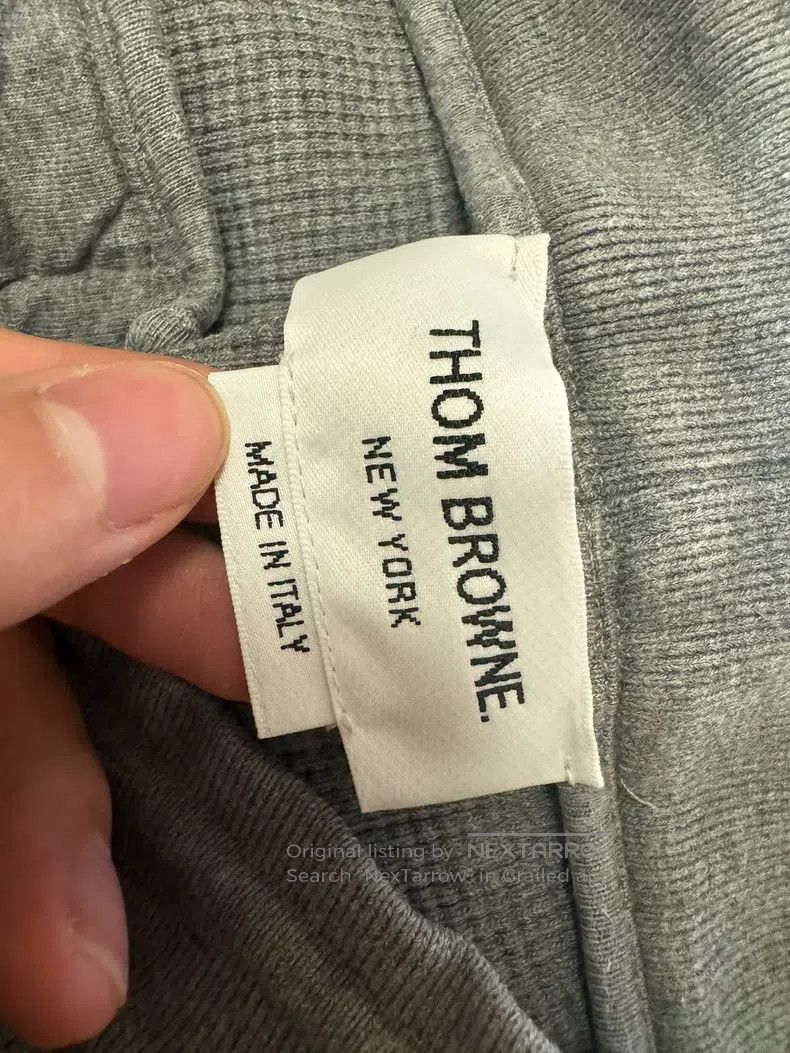 Thom Browne Thom Browne size 3 Waffle Knit Drawstring Bottom Sweatpants Size US 28 / EU 44 - 7 Thumbnail