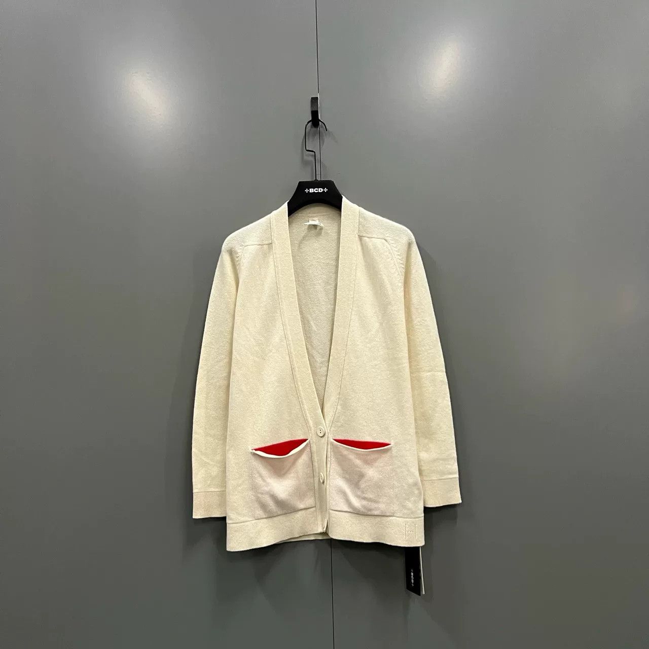 Hermes HERMES Colorblock Pocket V-Neck Cardigan Size US S / EU 44-46 / 1 - 1 Thumbnail