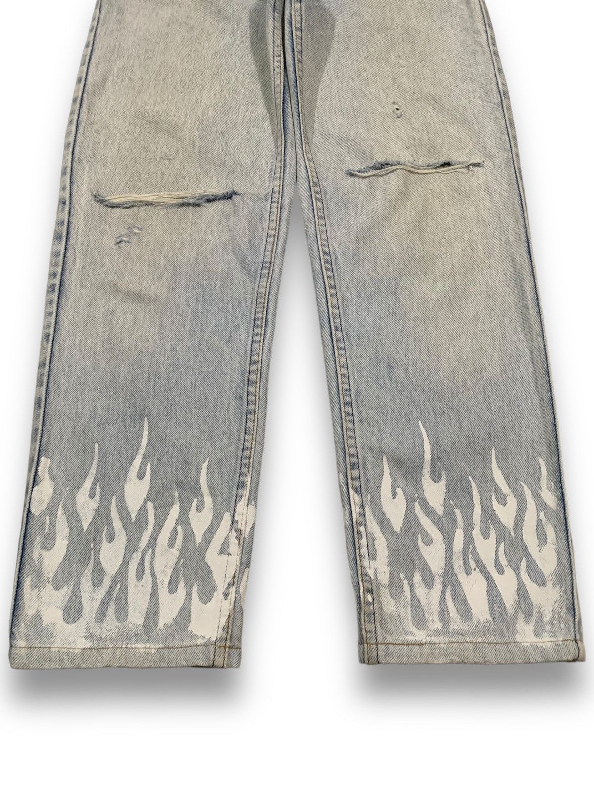 Levi's Vintage 80s Levis 610 Flame Printed Jeans like Gallery Dept. Size US 30 / EU 46 - 8 Thumbnail