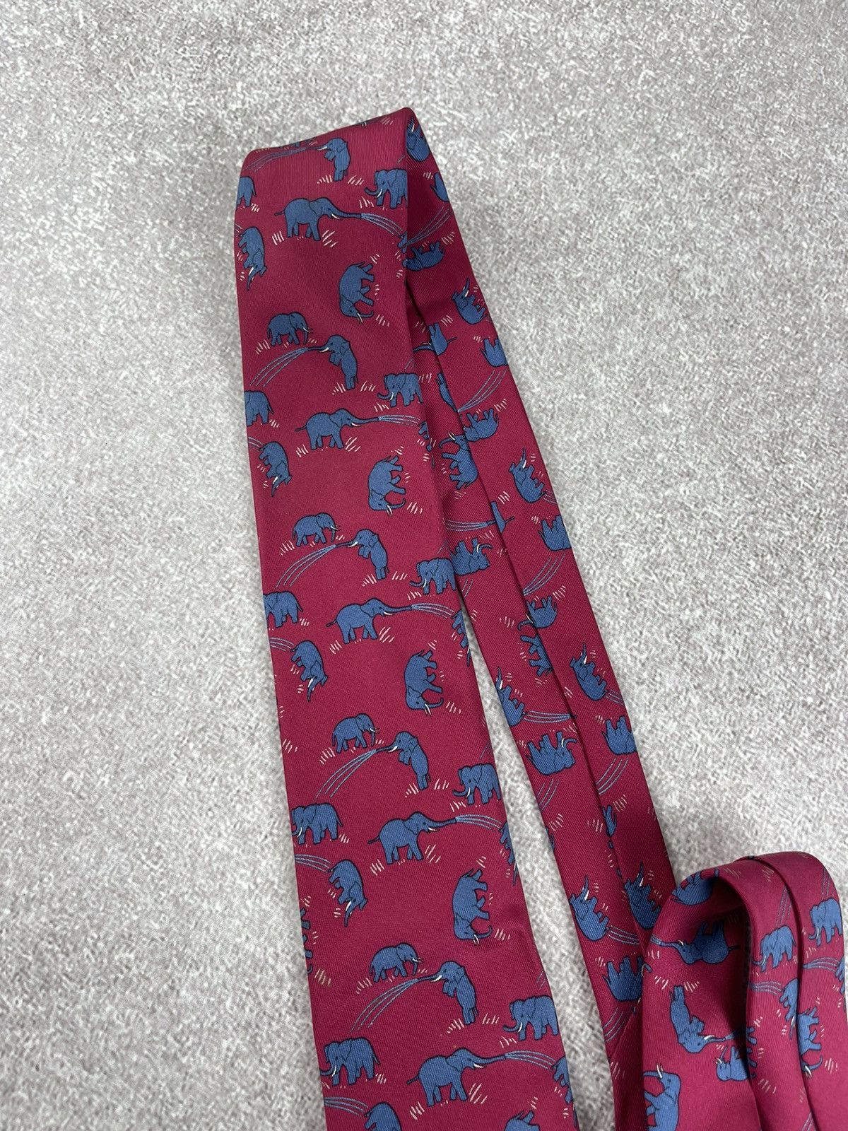 Hermes × Vintage Vintage Hermes Paris Printed Silk Tie Size ONE SIZE - 4 Thumbnail