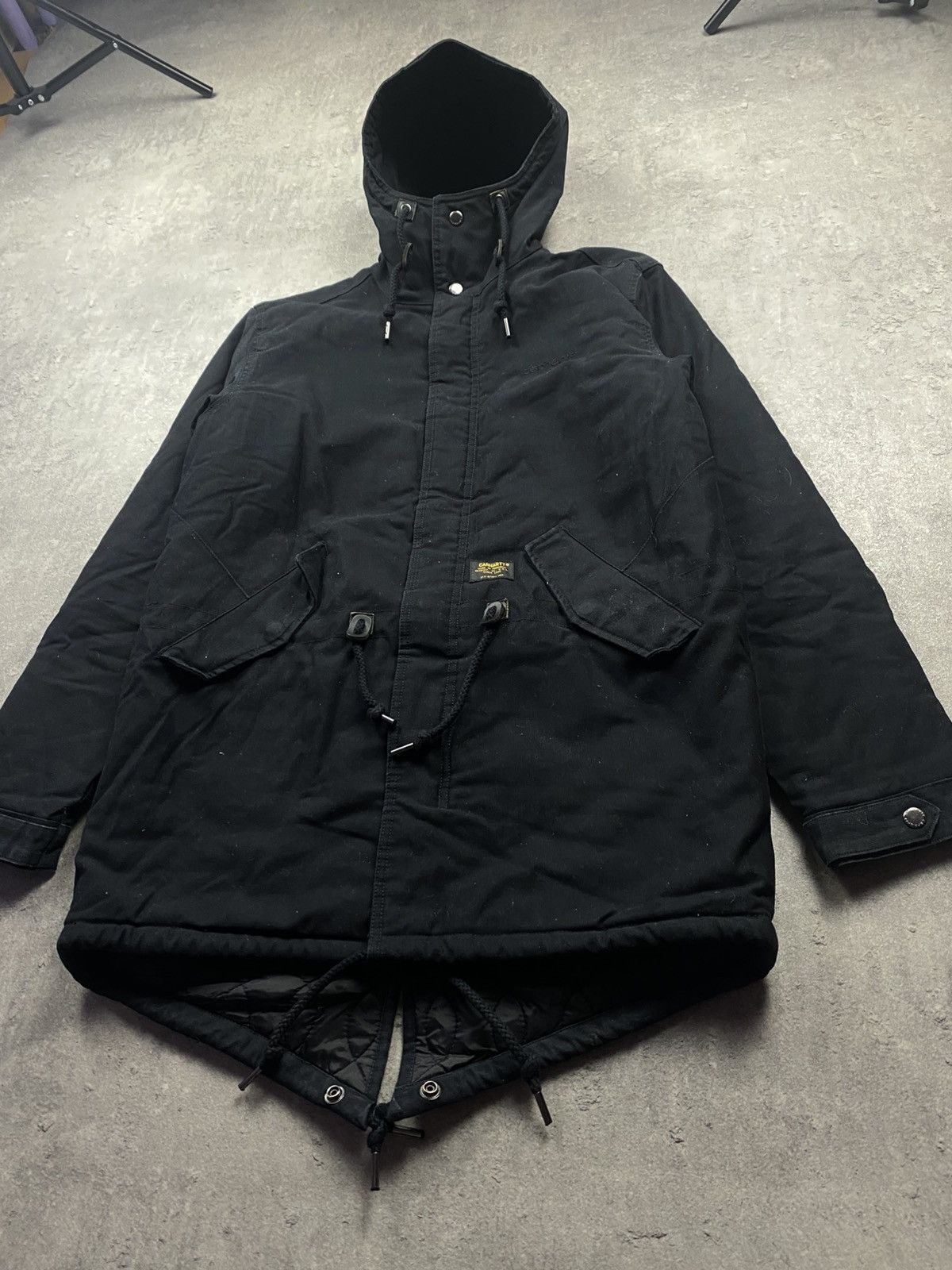 Carhartt × Japanese Brand × Vintage Parka Carhartt clash jacket black label vintage y2k black Size US S / EU 44-46 / 1 - 2 Thumbnail