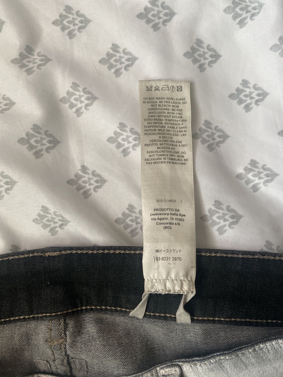 Rick Owens Rick Owens TECUATL S/S 20 White Wax Tyrone Collage Denim Size US 31 - 4 Thumbnail