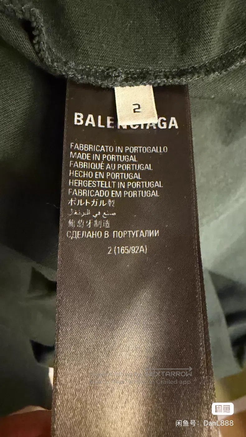 Balenciaga Balenciaga Logo Letter Print Round Neck Short Sleeve T-Shi Size US M / EU 48-50 / 2 - 6 Thumbnail