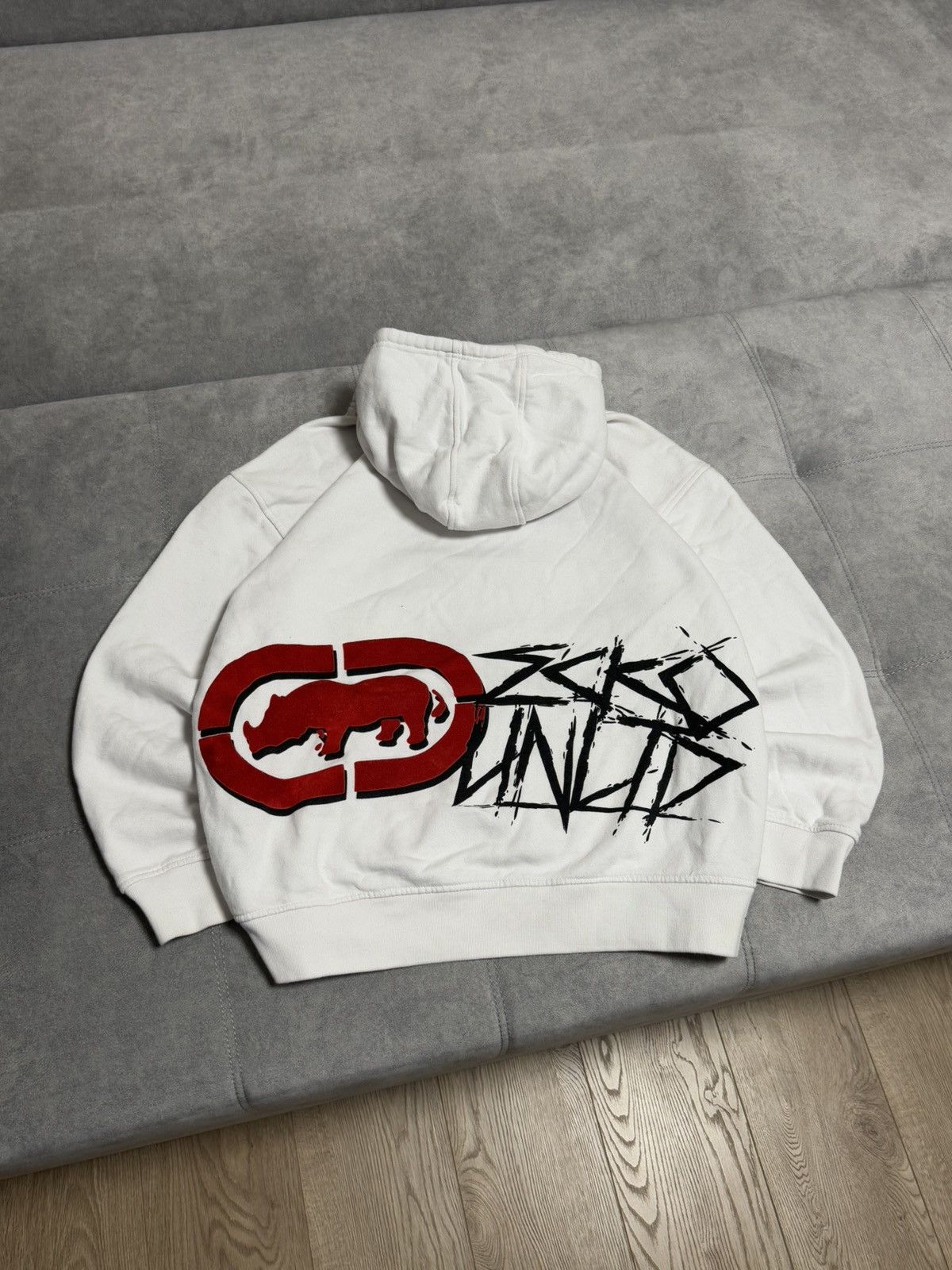 Ecko Unltd. × Vintage Vintage Ecko Unltd MMA big logo Y2K box fit hoodie XL Size US XL / EU 56 / 4 - 10 Thumbnail