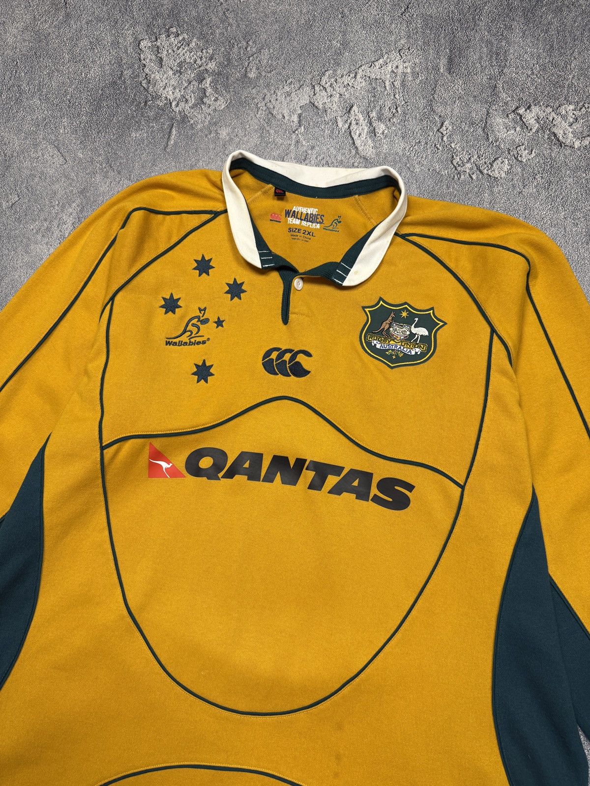 Canterbury of New Zealand Canterbury Australian Wallabies Rugby Polo Shirt XXLarge Size US XXL / EU 58 / 5 - 2 Thumbnail