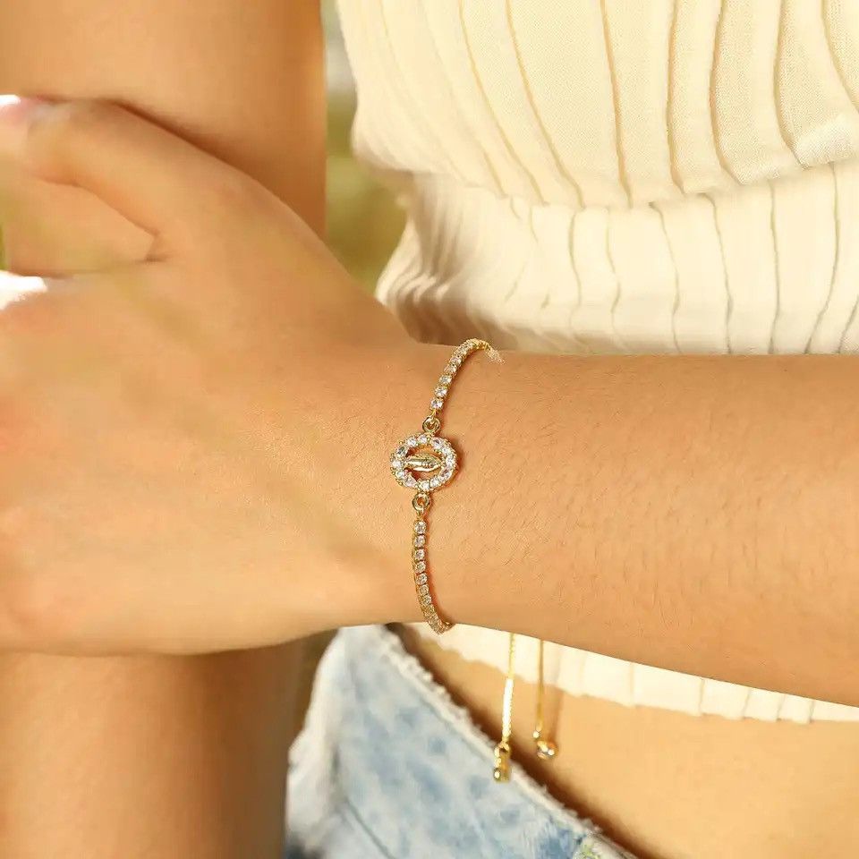 Other Luxury Bling CZ Stone Tennis Chain Bracelet Size ONE SIZE - 3 Thumbnail