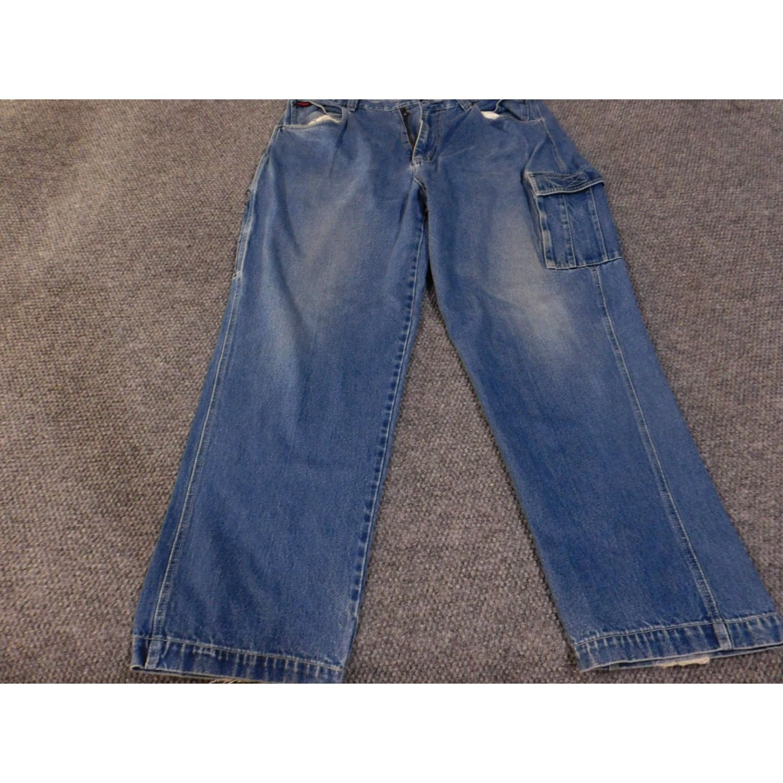 Fubu VINTAGE FUBU Jeans Mens 40x34 Blue Denim Carpenter Pants Baggy Hip Hop Pockets Y2K Style Mens Size US 40 / EU 56 - 2 Thumbnail