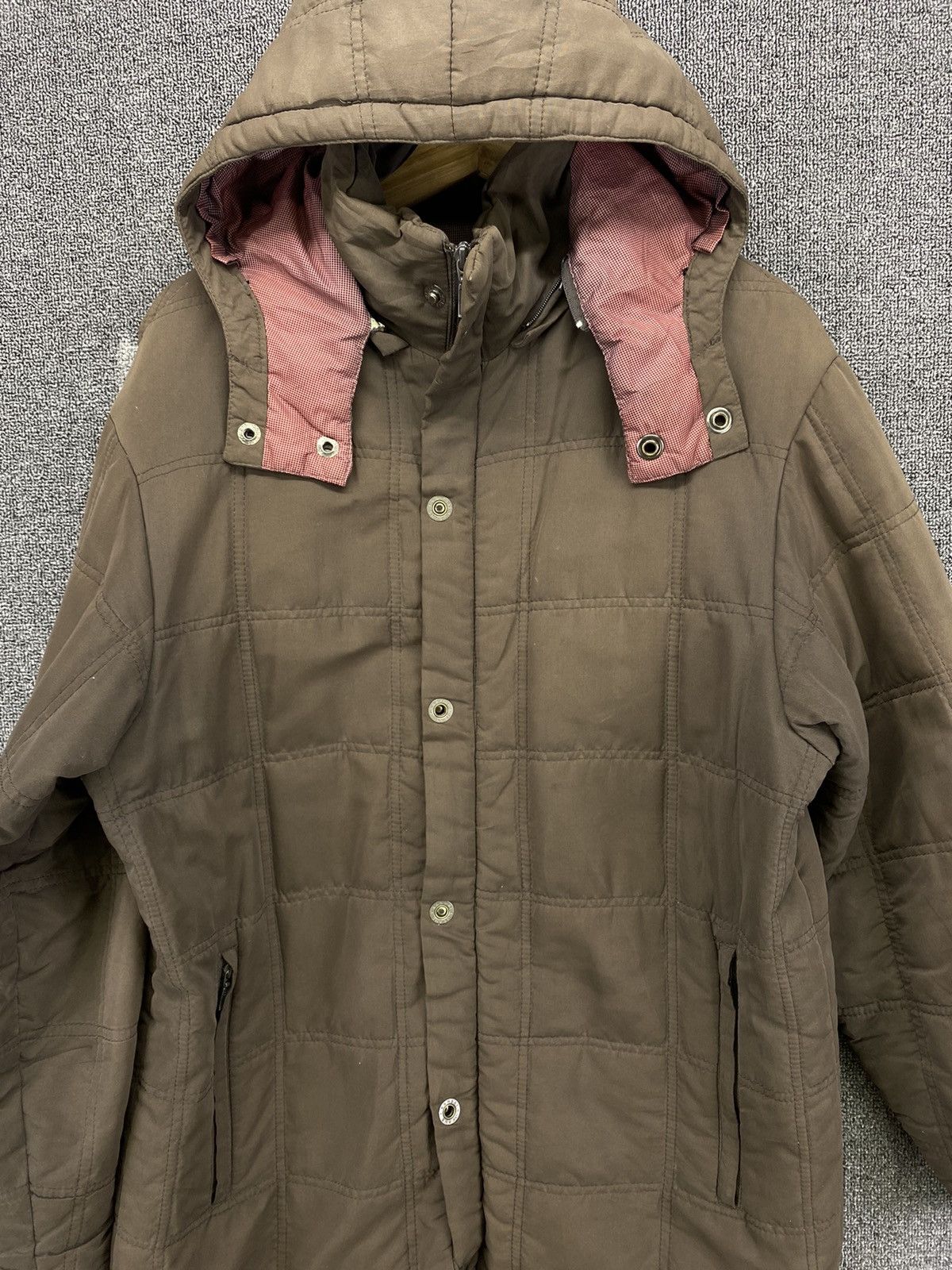 Japanese Brand Vintage Kansai Yamamoto Hoodie Quilted Down Jacket Size US M / EU 48-50 / 2 - 12 Thumbnail