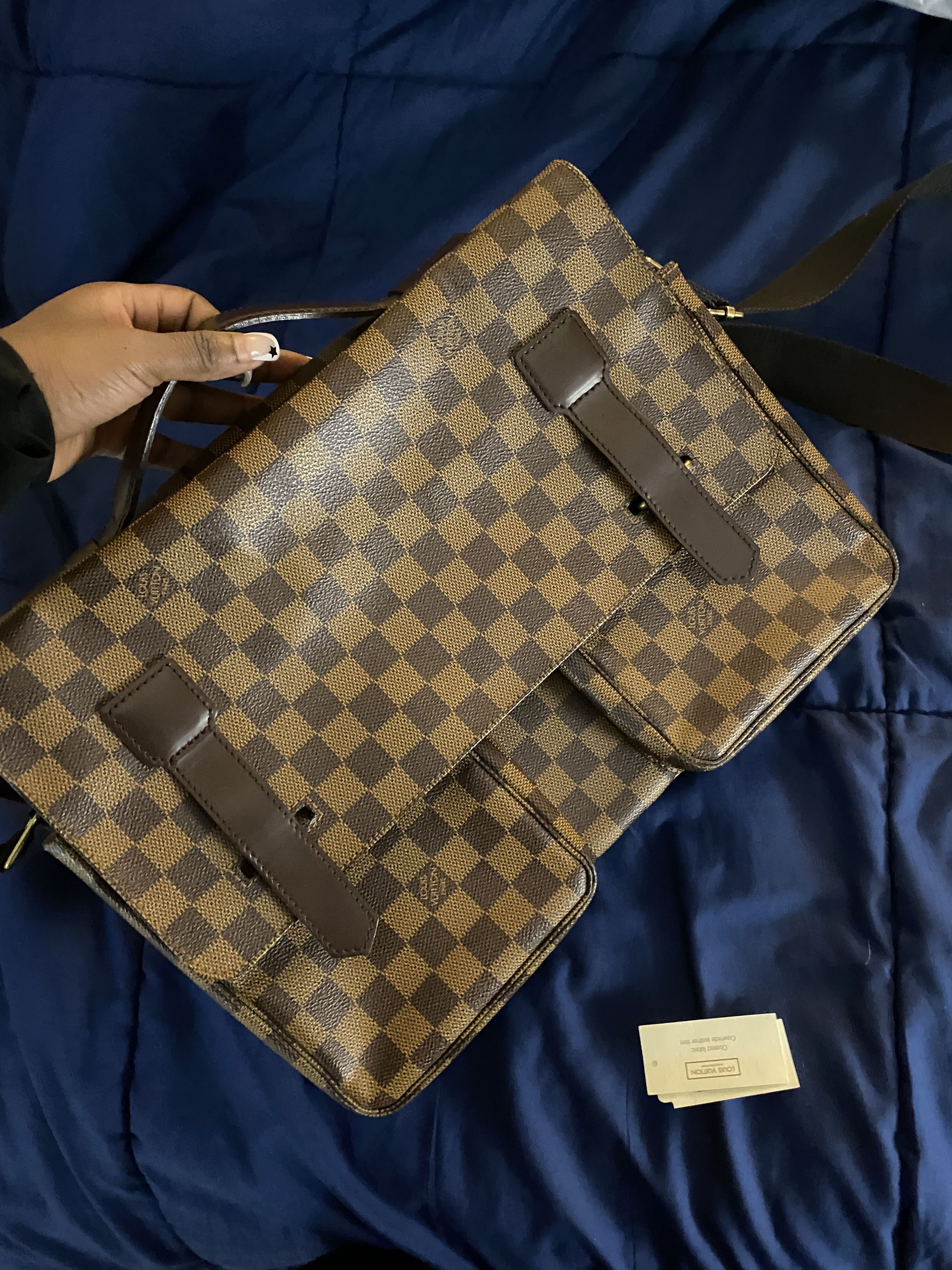 Louis Vuitton Louis Vuitton Damier Ebene Broadway Messenger Bag 2001 Size ONE SIZE - 9 Thumbnail
