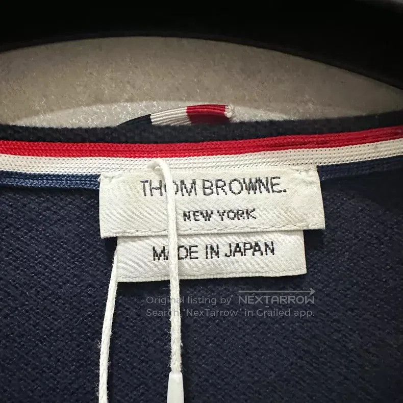 Thom Browne Thom Browne Gray knit pocket stripe long sleeves Size US L / EU 52-54 / 3 - 5 Thumbnail