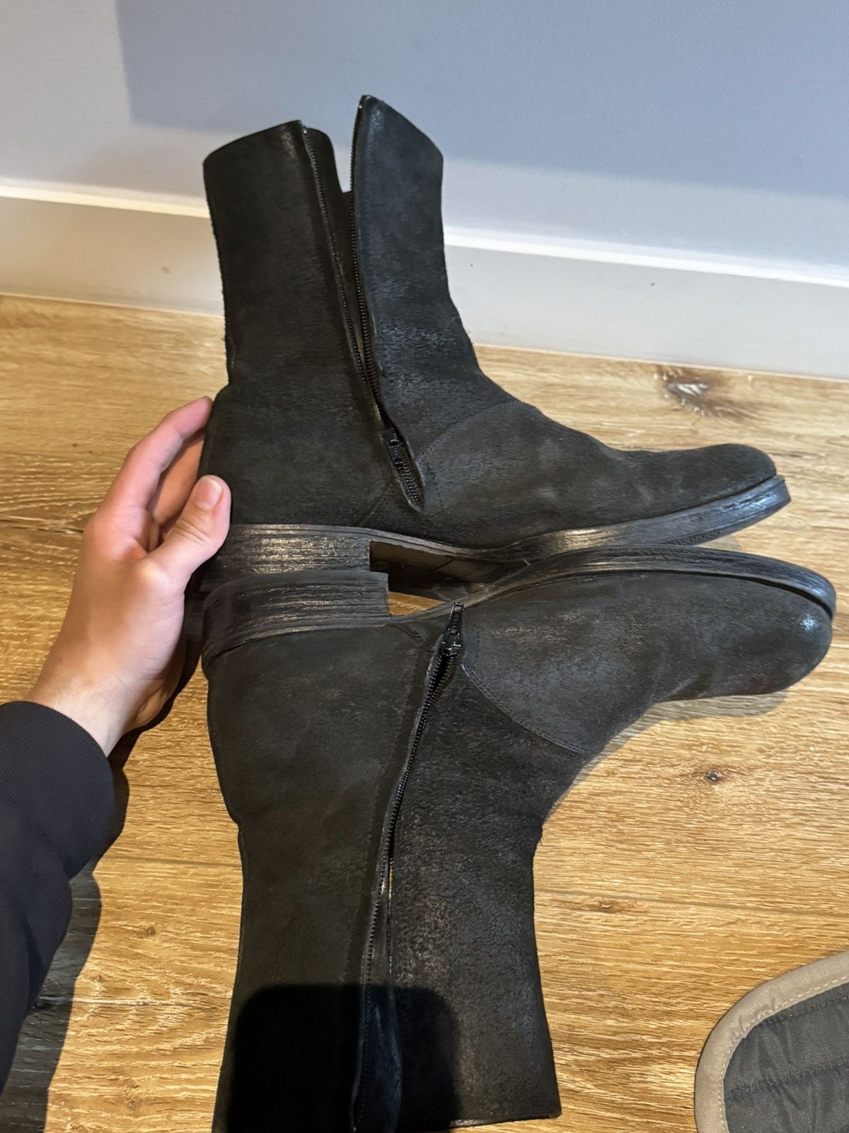 Maison Margiela Maison Margiela Square Toes Artisanal Boots Size US 11 / EU 44 - 3 Thumbnail