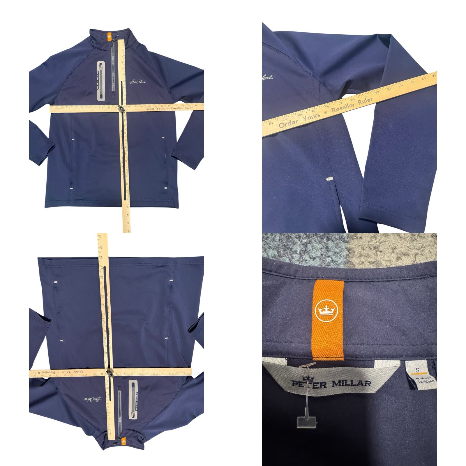 Peter Millar Peter Millar Crown Hyperlight Weld Hybrid 1/4 Zip Pullover Mens Golf Navy Small Size US S / EU 44-46 / 1 - 9 Thumbnail