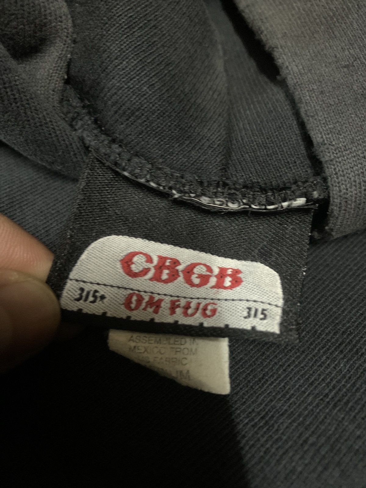 Band Tees × Vintage Vintage 90’s CBGB & OMFUG hoodie Size US M / EU 48-50 / 2 - 8 Thumbnail