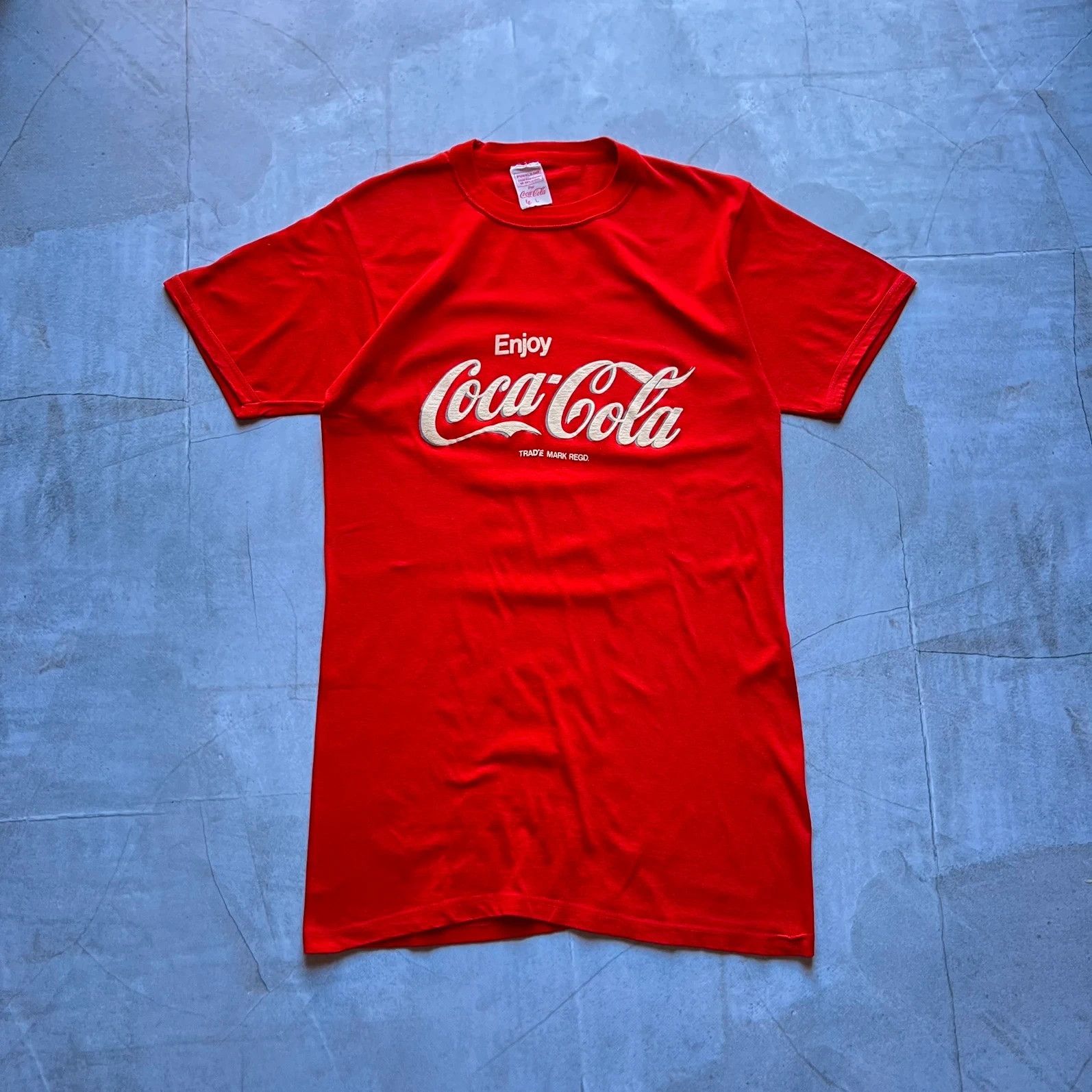 Coca Cola vintage 50s Coca-Cola t shirt retro rare enjoy Pepsi USA tee Size US M / EU 48-50 / 2 - 1 Thumbnail