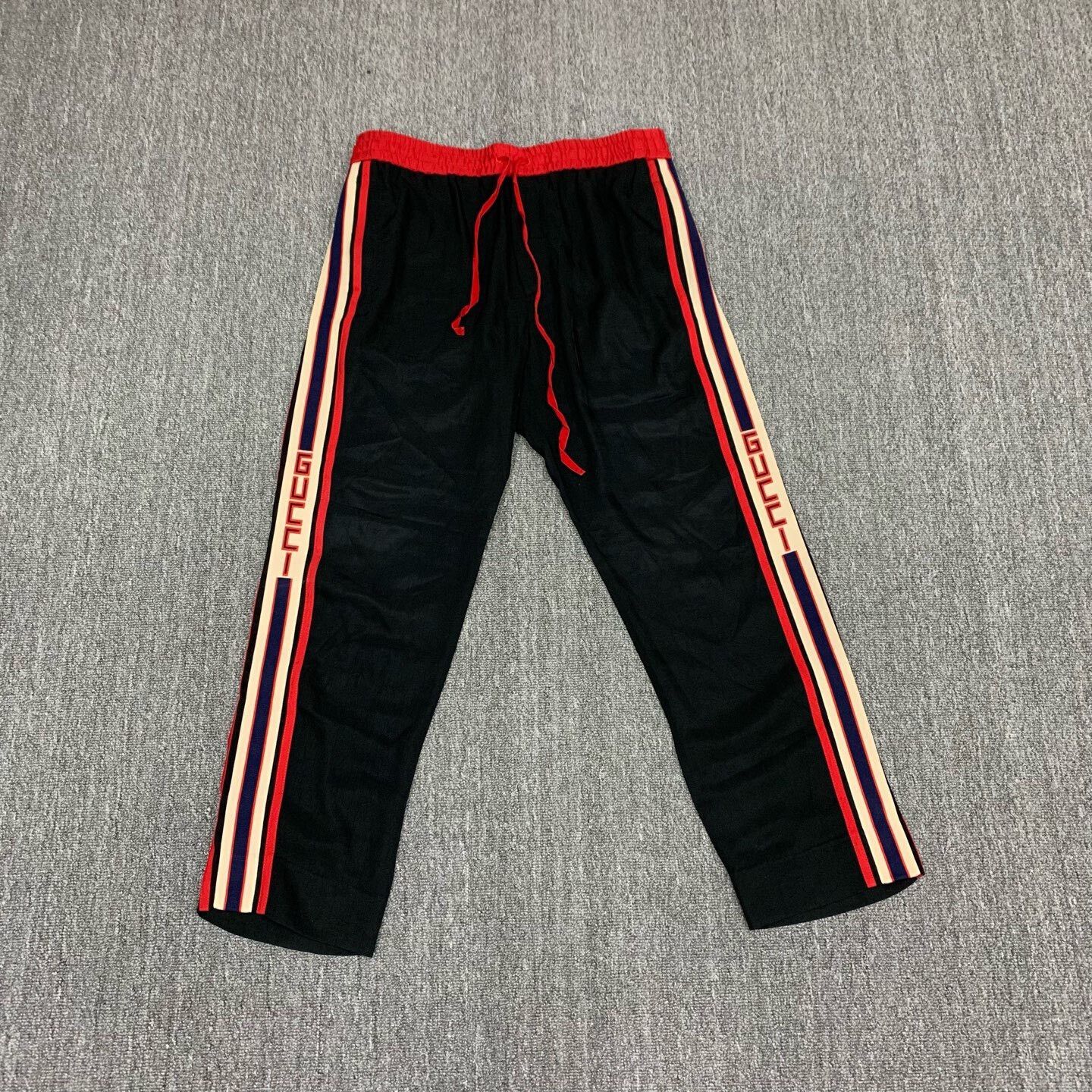 Gucci Gucci Black Logo Casual Pants Size 46 Size US 30 / EU 46 - 1 Thumbnail