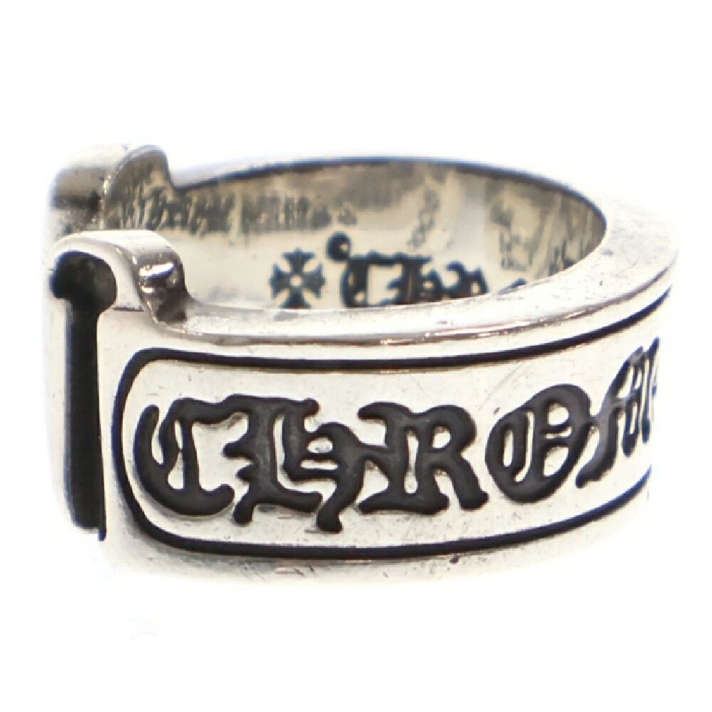Chrome Hearts CHROME HEARTS LARGE SCROLL LABEL RING SILVER Size ONE SIZE - 4 Thumbnail