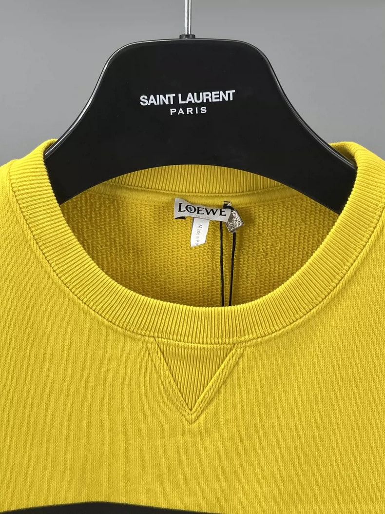 Loewe LOEWE Yellow cotton printed round neck hoodie Size US S / EU 44-46 / 1 - 2 Thumbnail