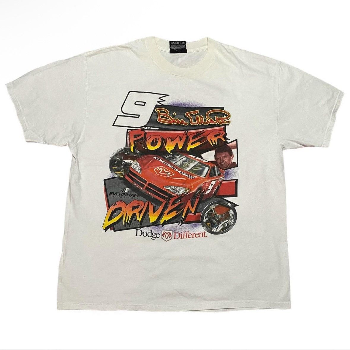Chase Authentics Vintage Bill Elliot “Power Driven” Tee Size US XXL / EU 58 / 5 - 2 Thumbnail