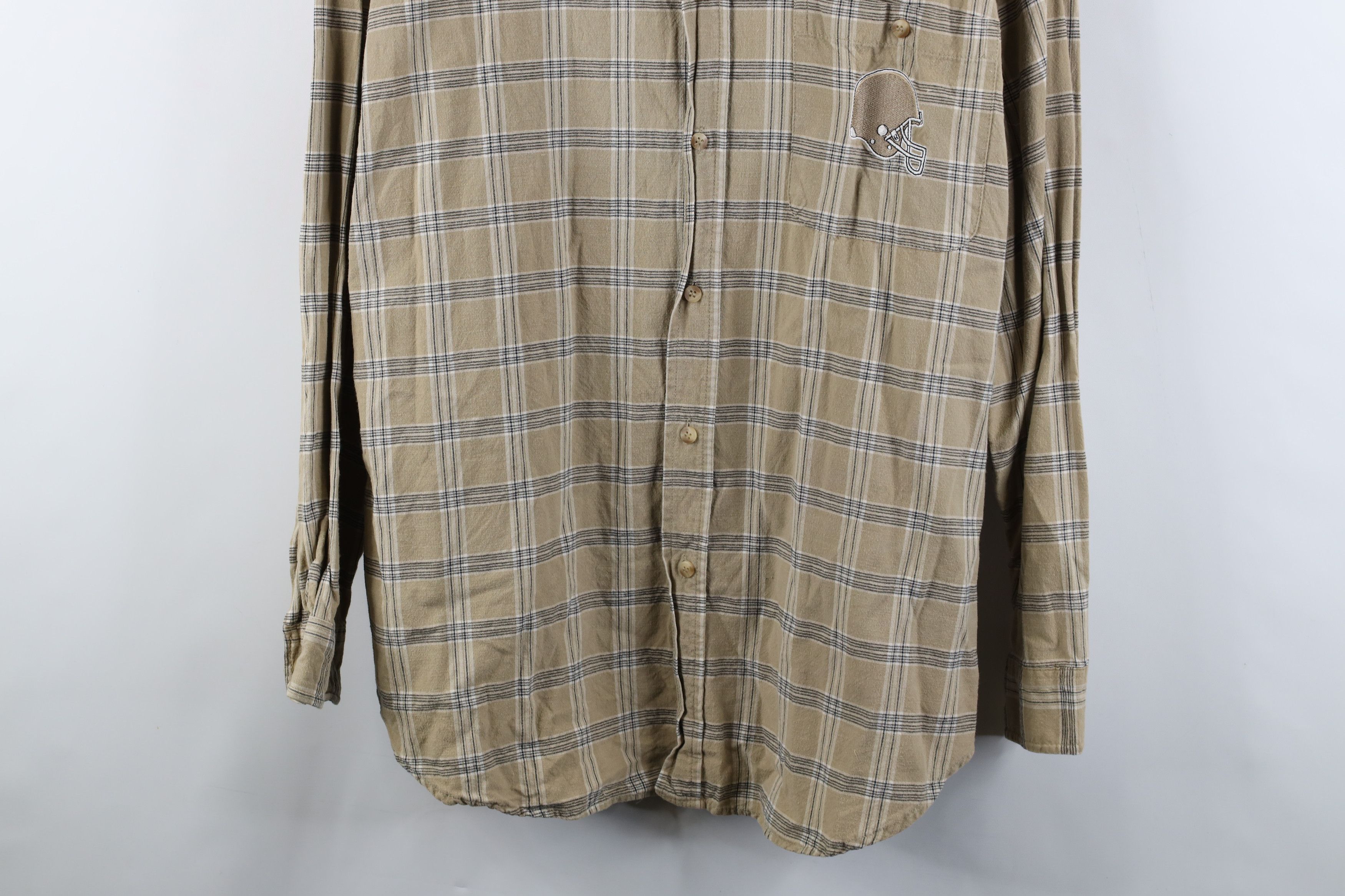 Vintage Vintage 90s Browns Football Collared Button Down Shirt Size US XL / EU 56 / 4 - 3 Thumbnail
