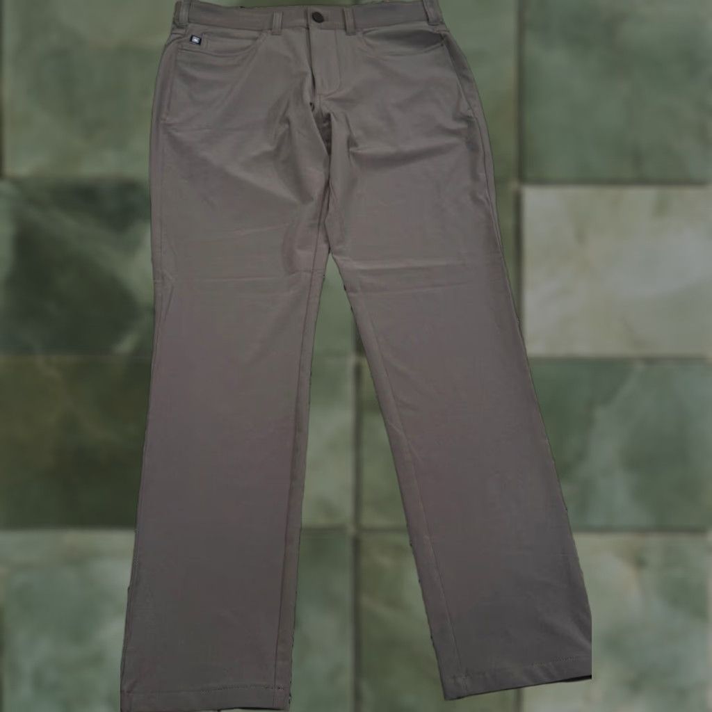 Mizzen+Main Mizzen + Main Pants Slim Chino 30x29.5 Black Mens Straight Pocket Front Button Zip Casual Golf Size US 30 / EU 46 - 1 Thumbnail