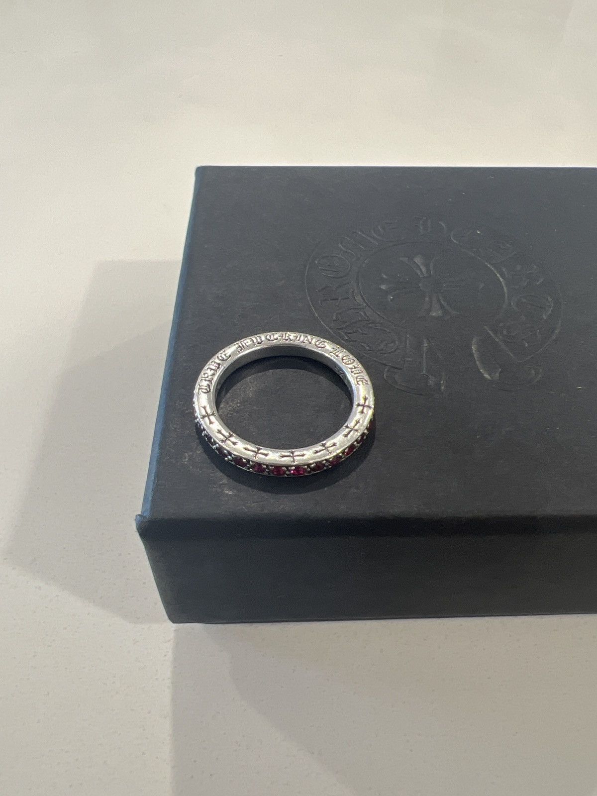 Chrome Hearts “TFL” Ring w Pink Rubies Size ONE SIZE - 4 Thumbnail