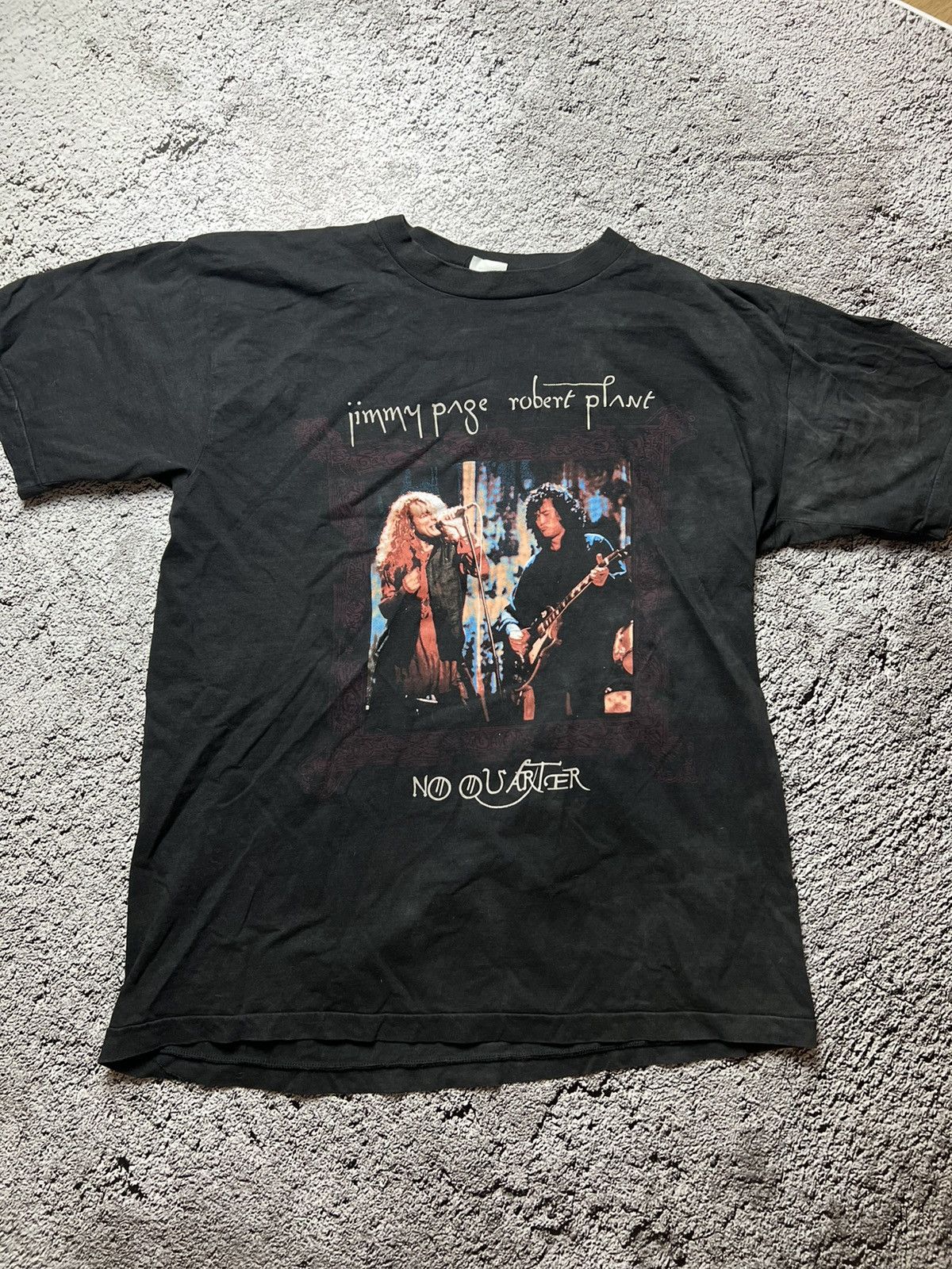 Band Tees × Vintage 1998 Page and Plant Shirt Led Zeppelin Travis